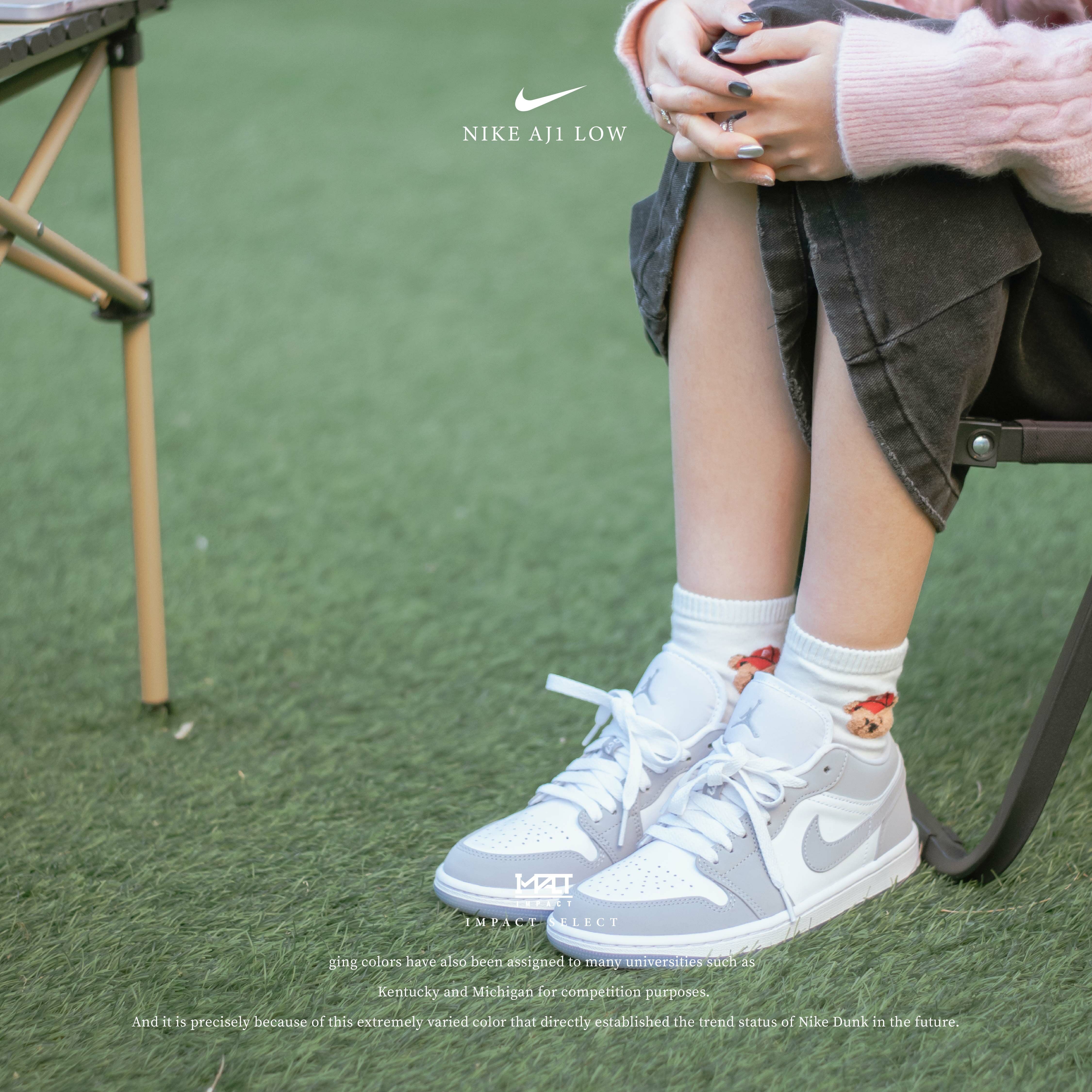 Air Jordan 1 Low White Wolf Grey 冰底 小Dior 狼灰 DC0774-105