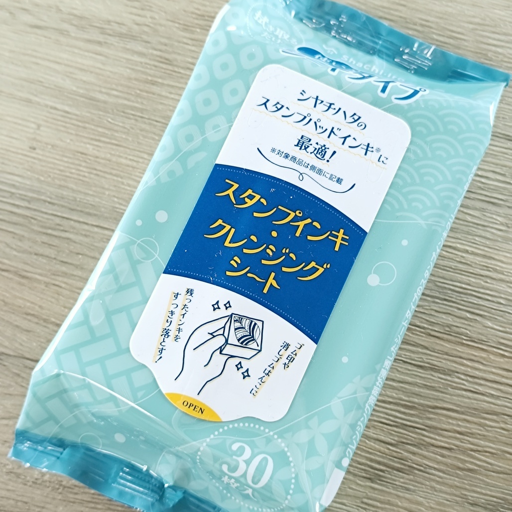 日本Shachihata 寫吉達 印章清潔擦拭紙巾 30枚入 GE-CS1