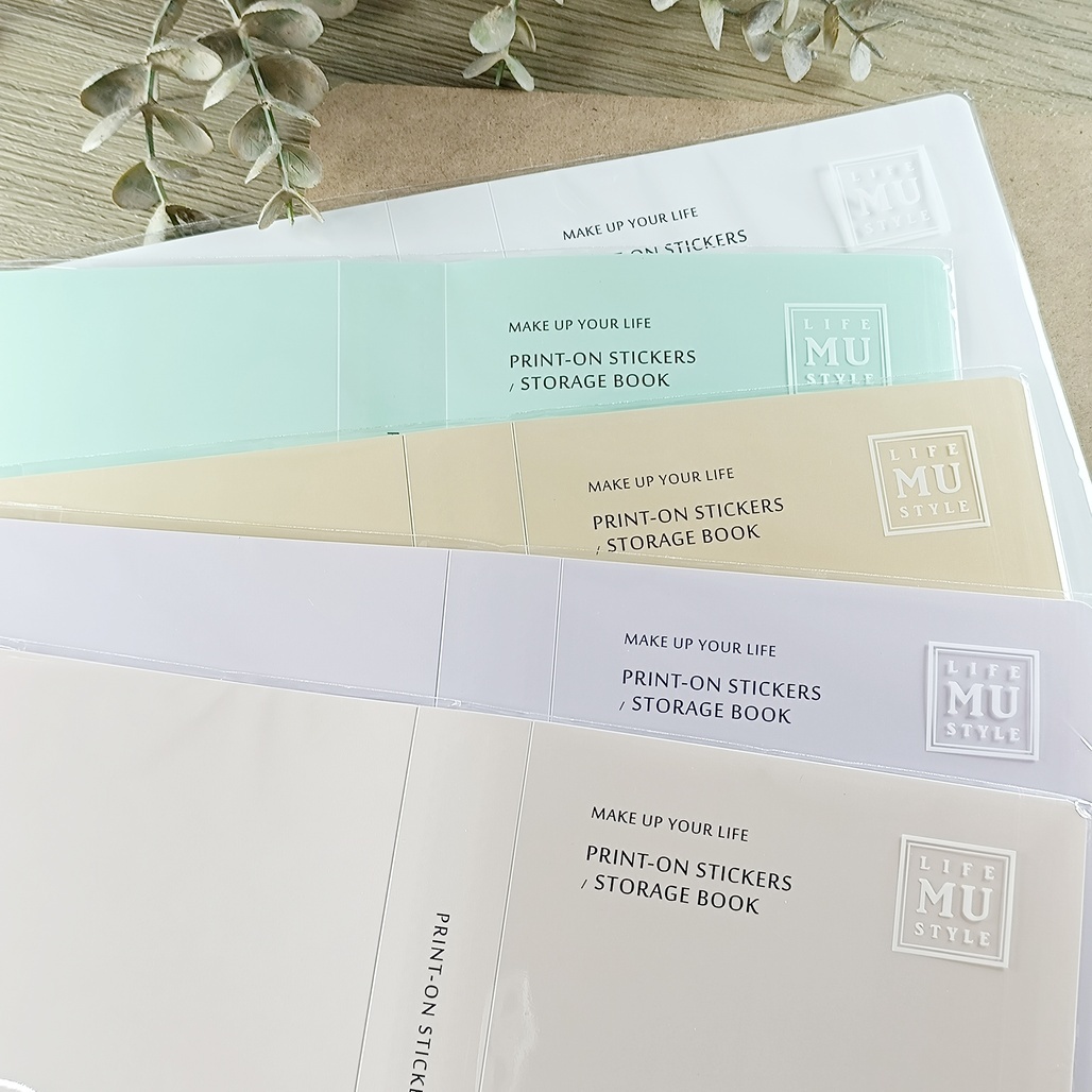 MU．轉印貼紙/明信片收納冊 共5色