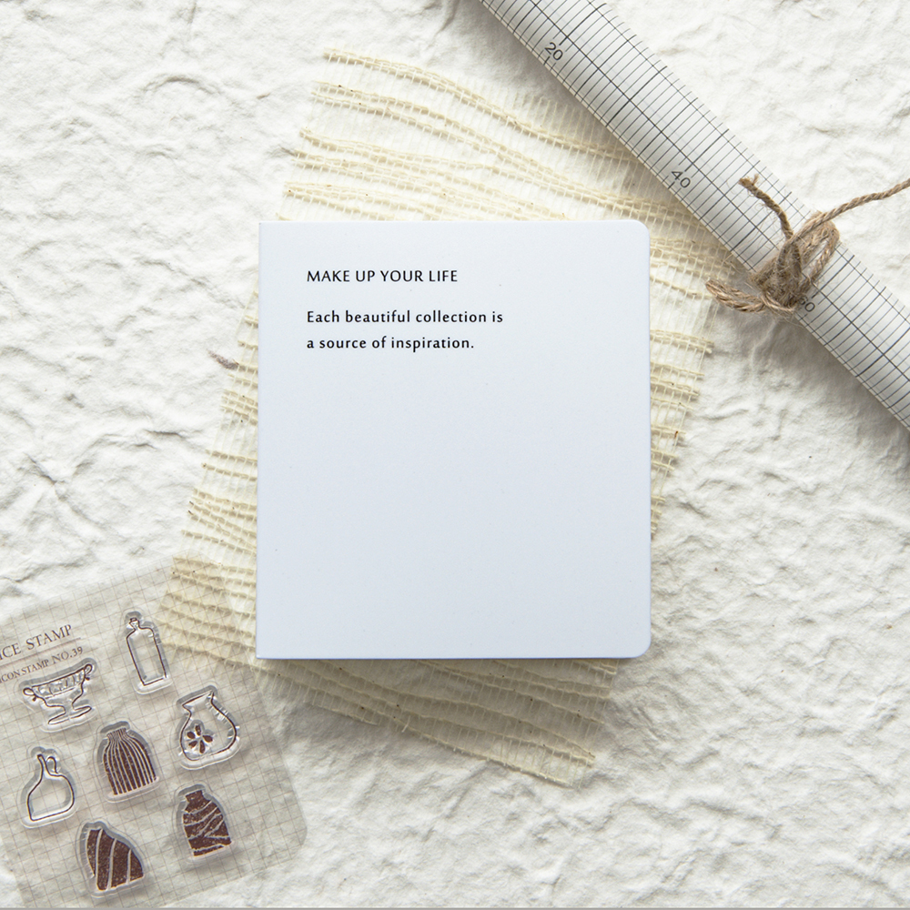 MU．水晶印章收納、小物貼紙 迷你收納冊 共六色