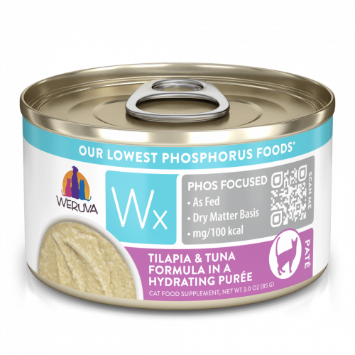 Weruva Wx Phos Focused 低磷系列 – 羅非魚吞拿魚肉泥 (紫) Tilapia with Tuna in Hydrating Puree 85g