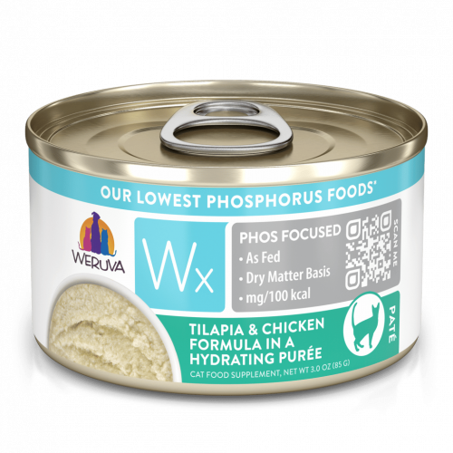 Weruva Wx Phos Focused 低磷系列 – 羅非魚雞肉肉泥 (綠) Tilapia with Chicken in Hydrating Puree 85g