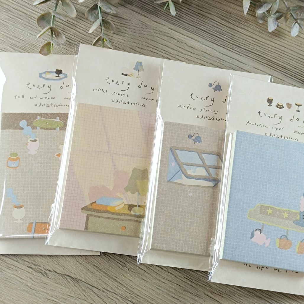 手的溫度Bighands．Every Day 便簽本 MEMO 共四款 <整本/綜合分裝包>