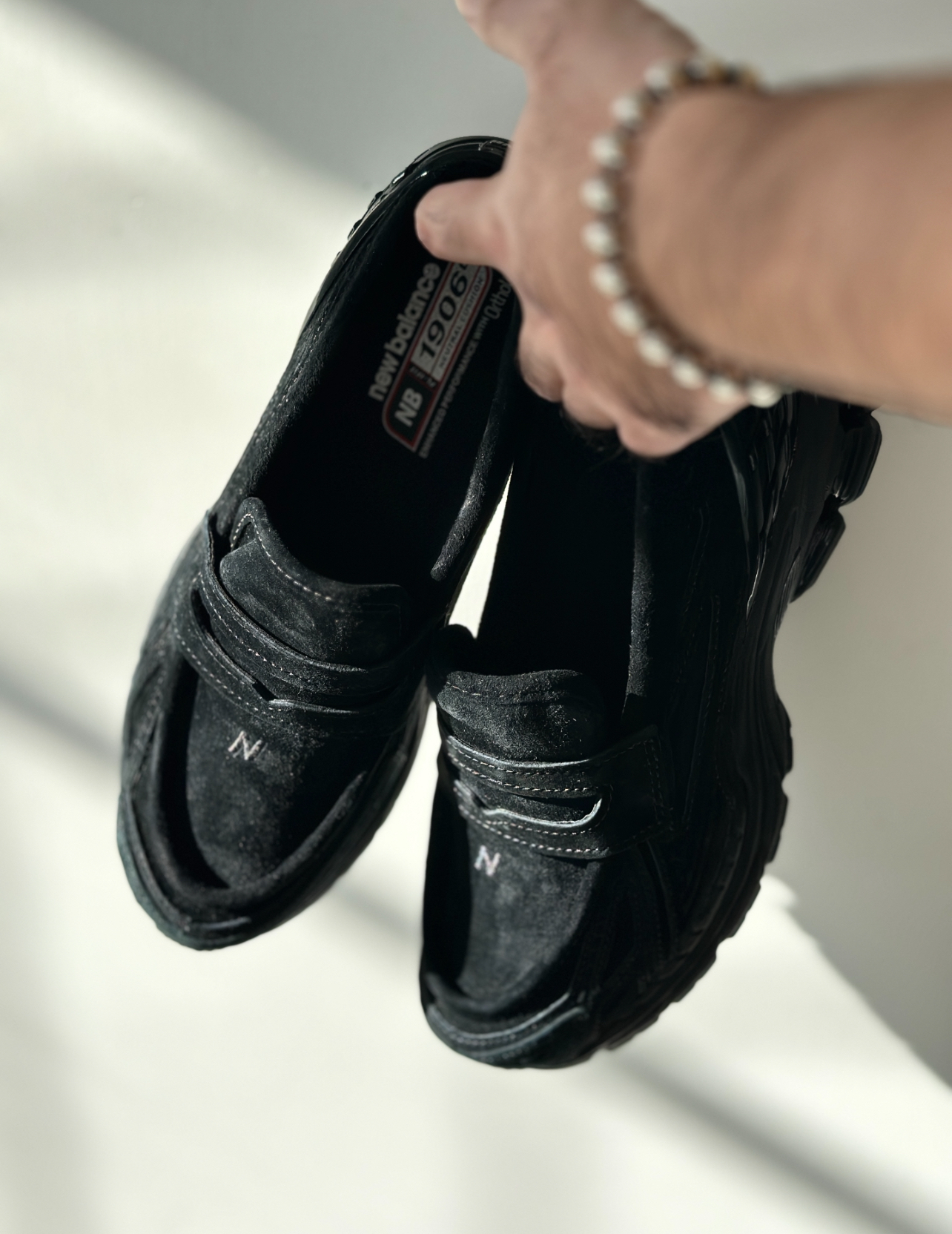 靴 New Balance U1906LNT Black Suede 23.5 New Balance 1906L Black Suede Loafers U1906Lnt Kurayoshi Sto