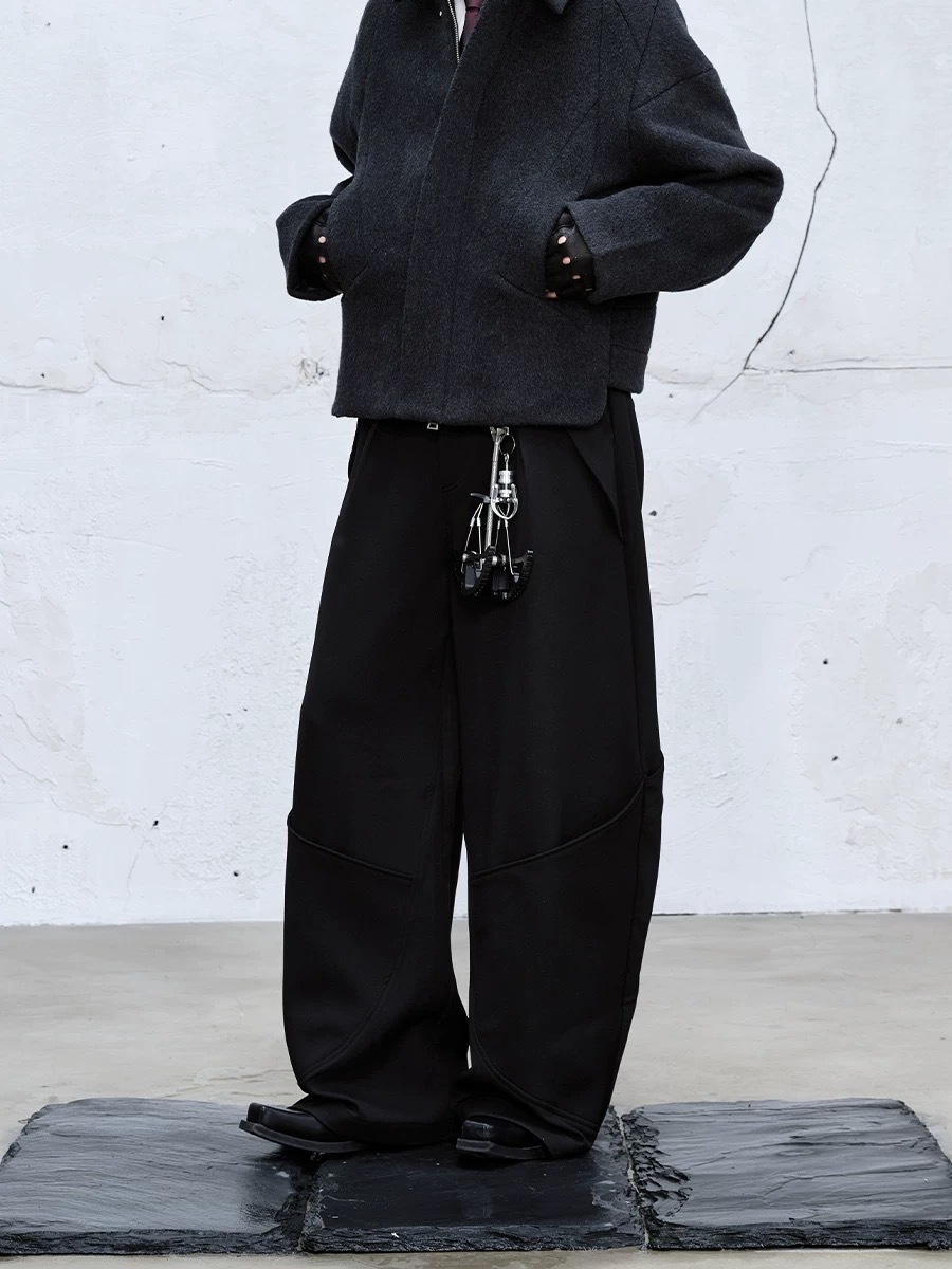 CATSSTAC 夜鷹廓型剪裁西裝長褲