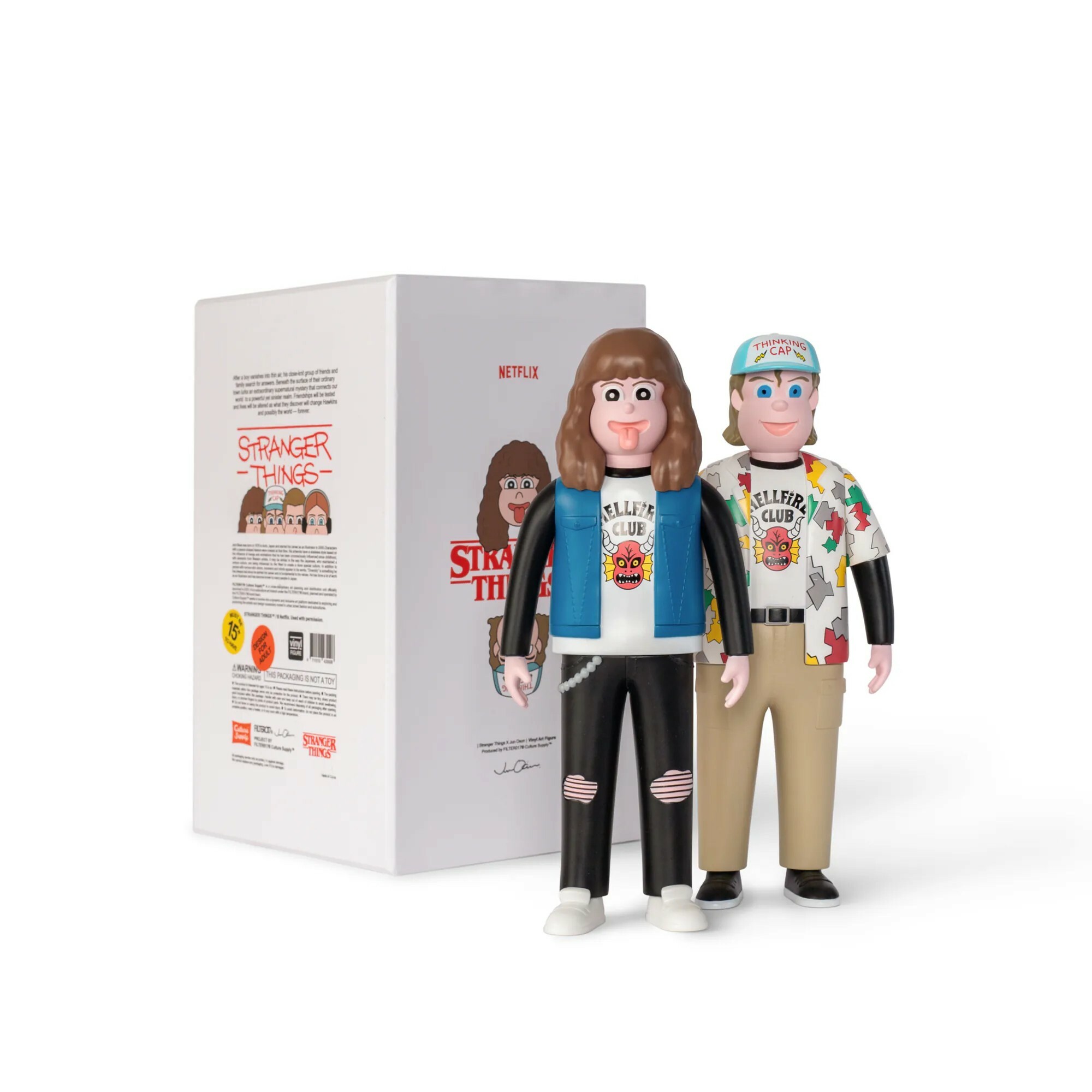 【車庫服飾】FILTER017® X Stranger Things X Jun Oson | BFF Vinyl Art Figure / 艾迪與達斯汀造型藝術軟膠(2入組)
