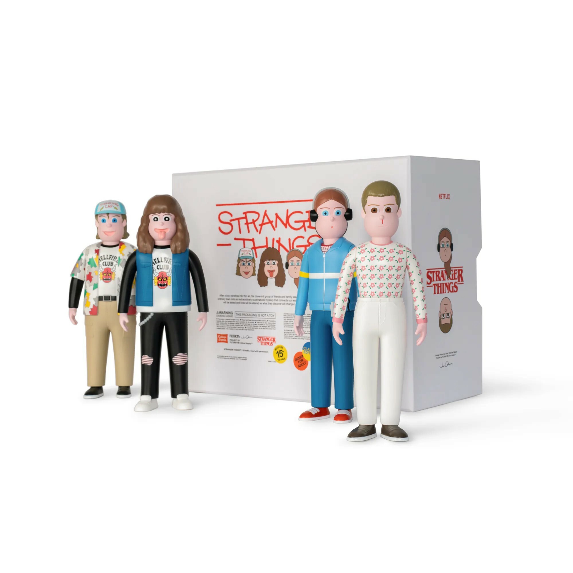 【車庫服飾】FILTER017® X Stranger Things X Jun Oson Classic Edition- Limited Vinyl Art Figure 限量經典版-造型藝術軟膠(4入組) / 全球限量116組