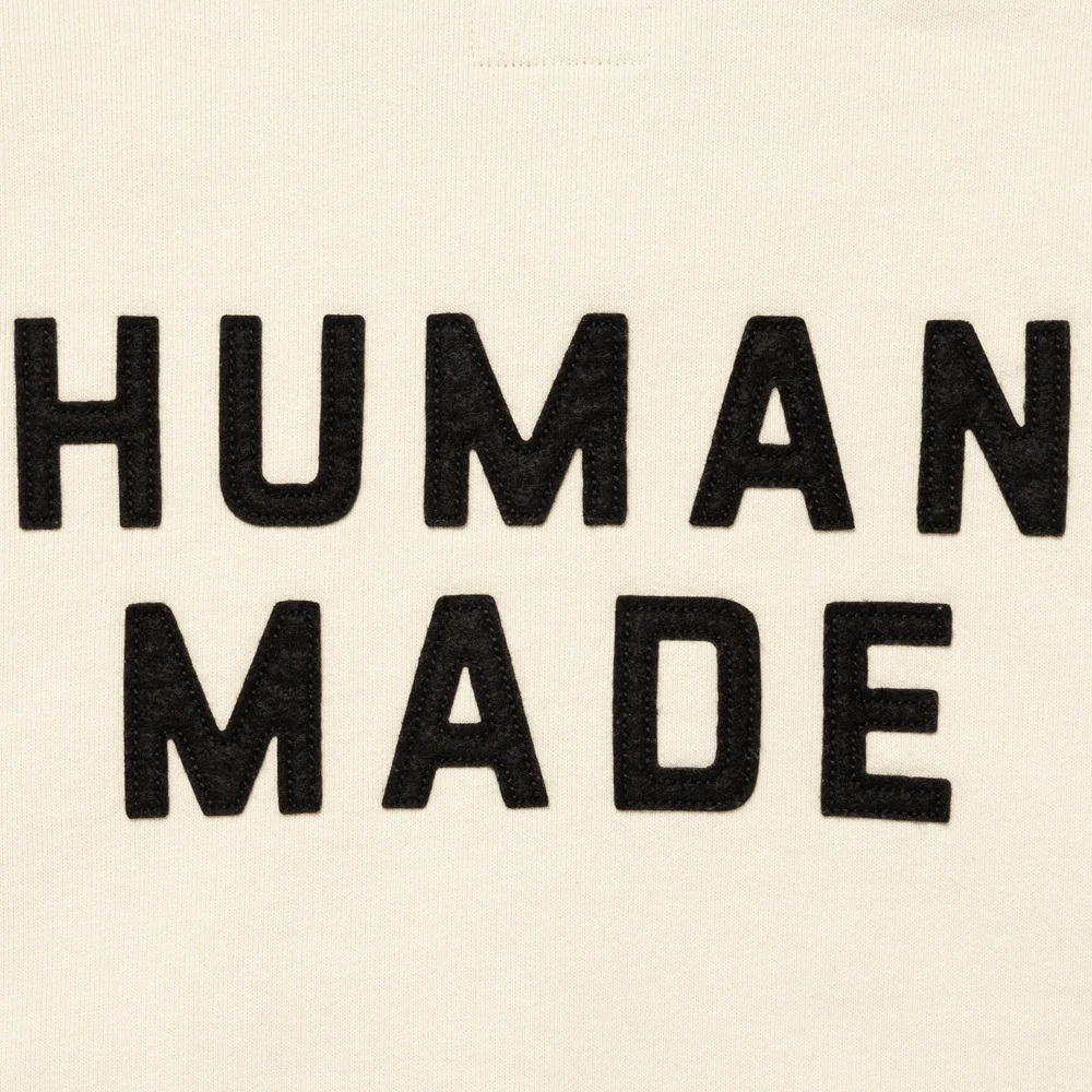 HUMAN MADE 2025 ZIP-UP SWEATSHIRT - WHITE PRE ORDER ITEM (預訂中)