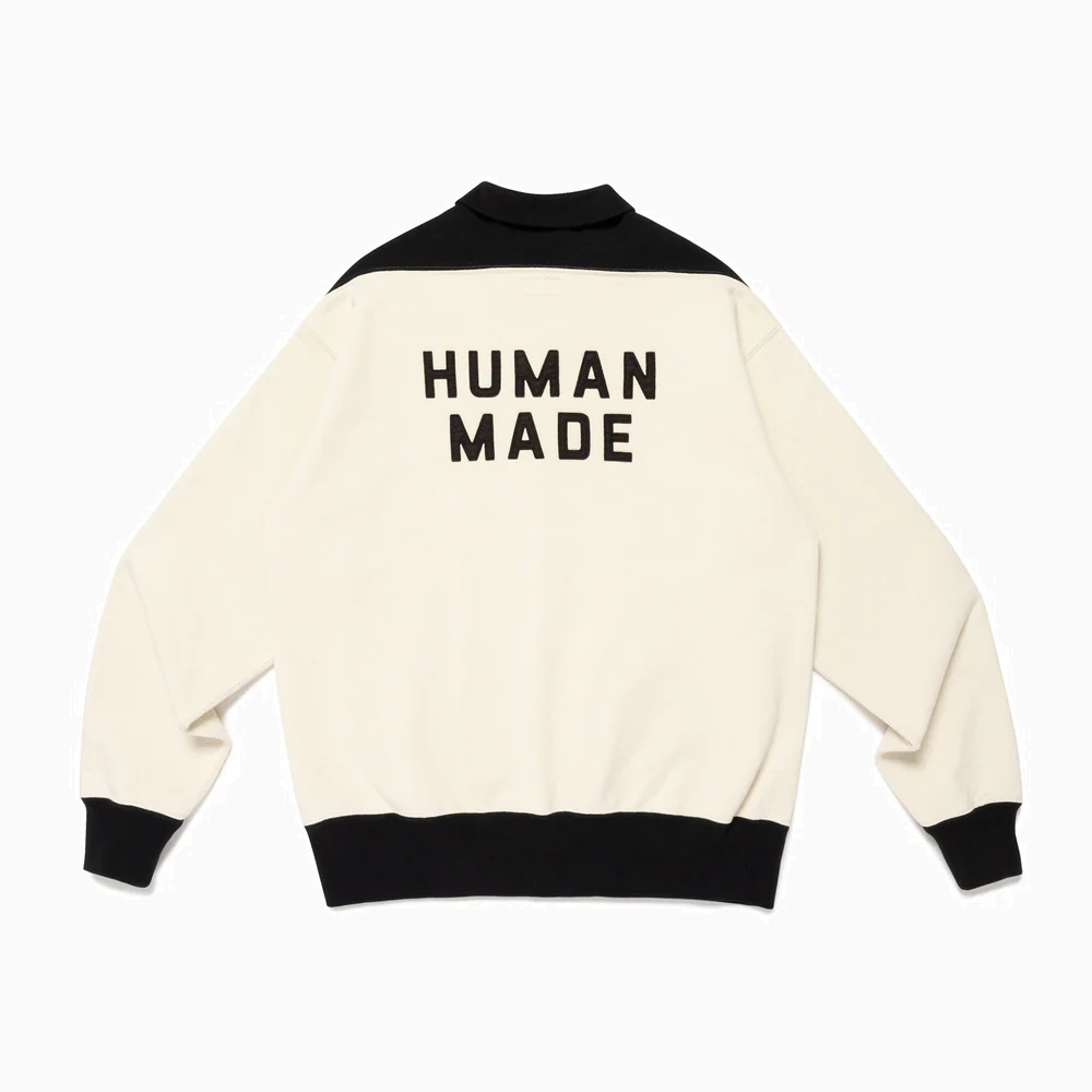 HUMAN MADE 2025 ZIP-UP SWEATSHIRT - WHITE PRE ORDER ITEM (預訂中)