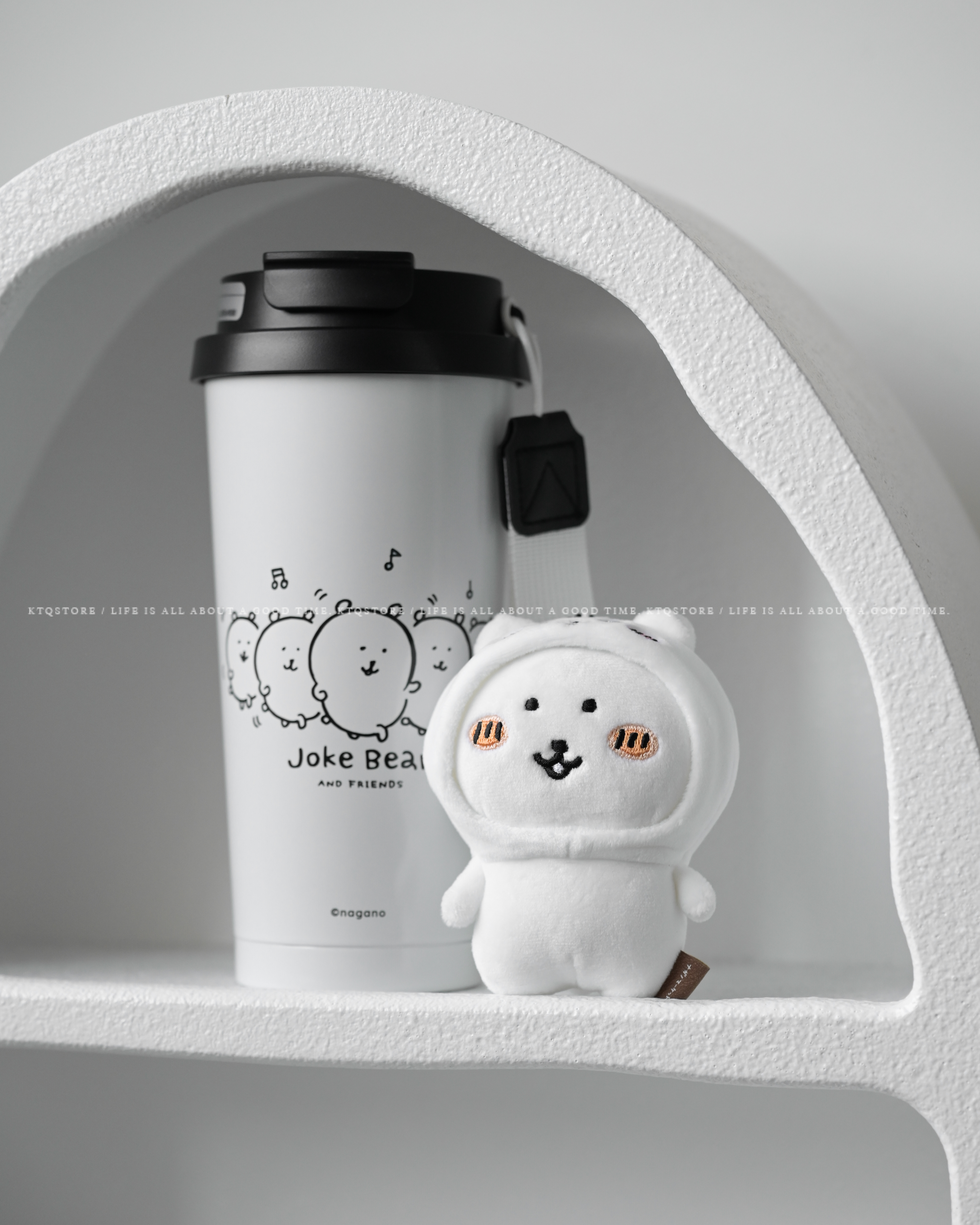 KTQ STORE ‧ MINISO X Joke Bear 自嘲熊保溫杯520ml