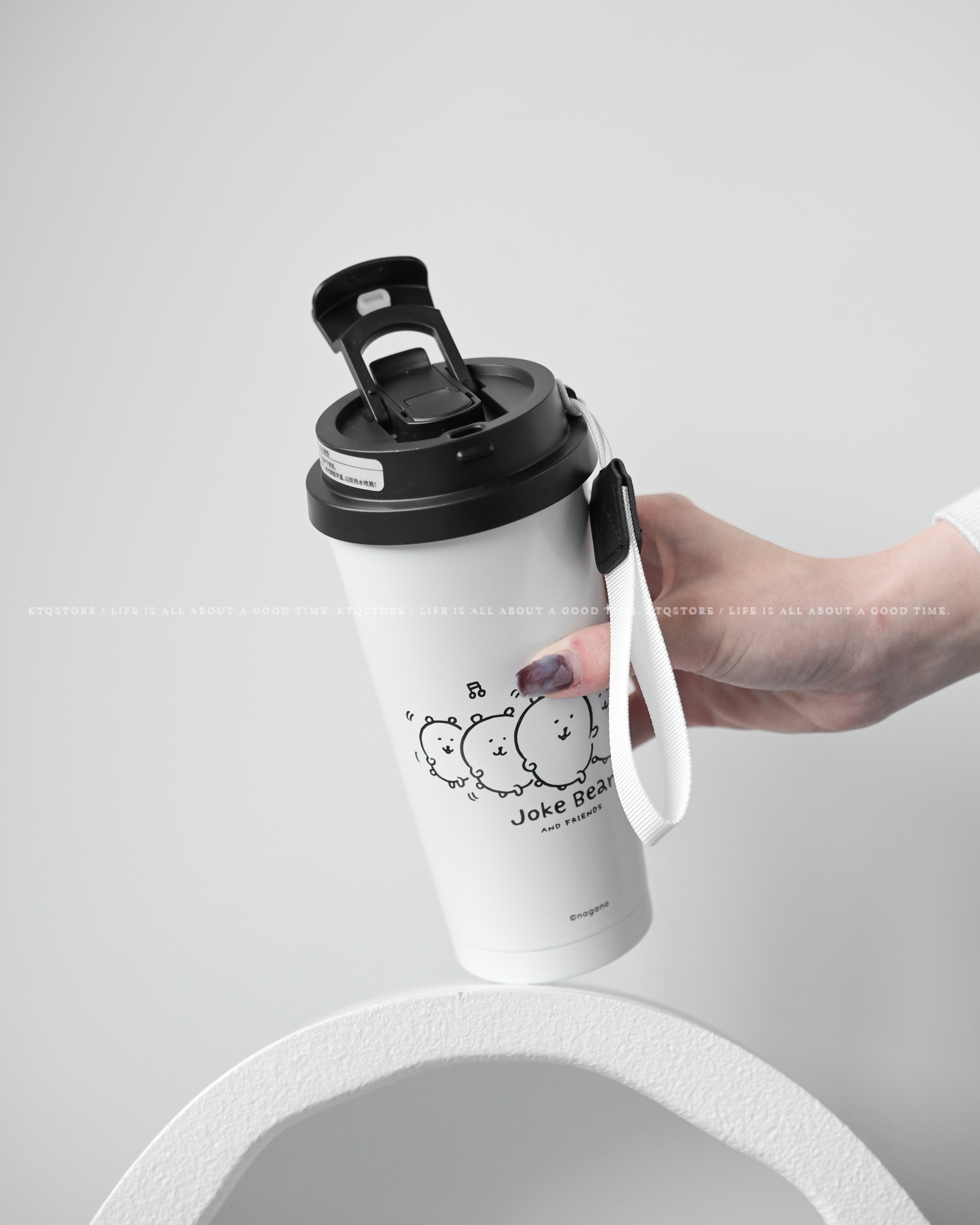 KTQ STORE ‧ MINISO X Joke Bear 自嘲熊保溫杯520ml