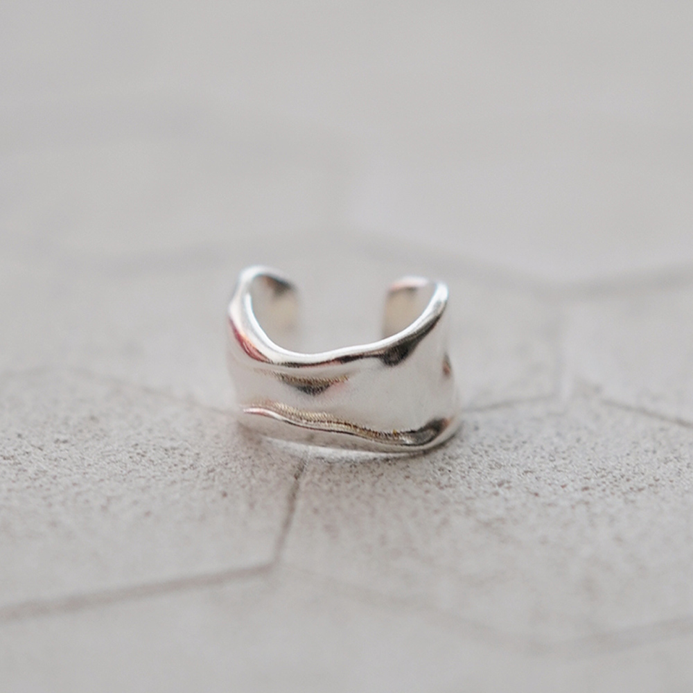 破曉純銀耳骨夾(單支) /SE620 個性 時尚 無耳洞耳環 極簡光面 男生耳環 中性飾品