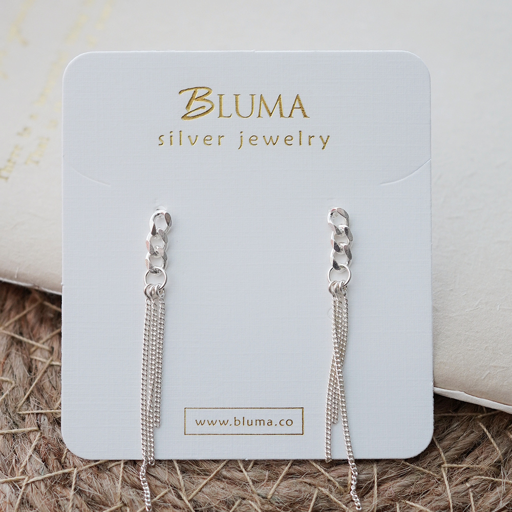 浪漫偶遇流蘇純銀耳環/ SE615| 簡約 垂墜式耳環 女生禮物 時尚 氣質 飾品禮盒 聖誕節禮物禮盒