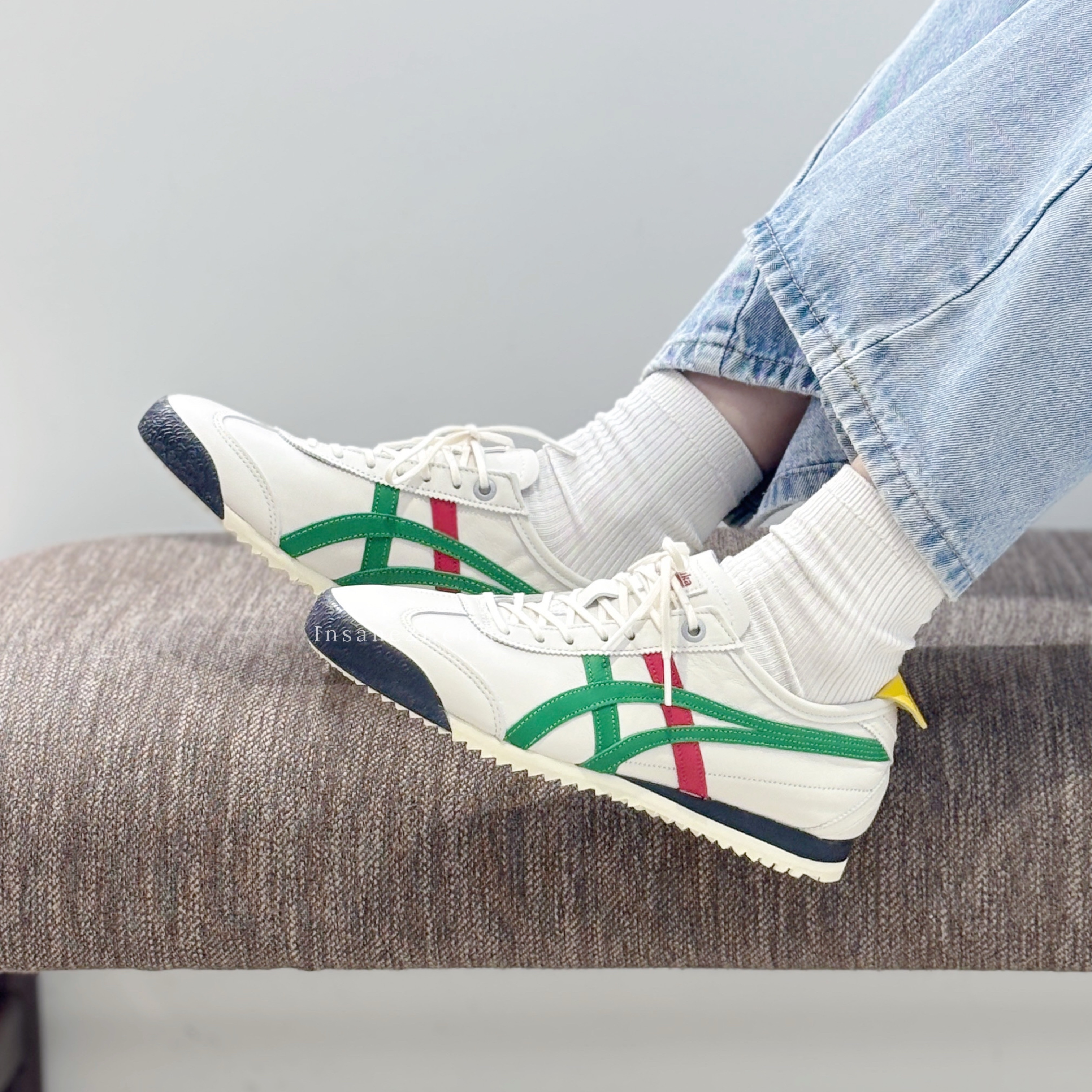 TIGER MEXICO 66 SD 白綠紅 皮革 德訓鞋 女鞋 1183A872-100