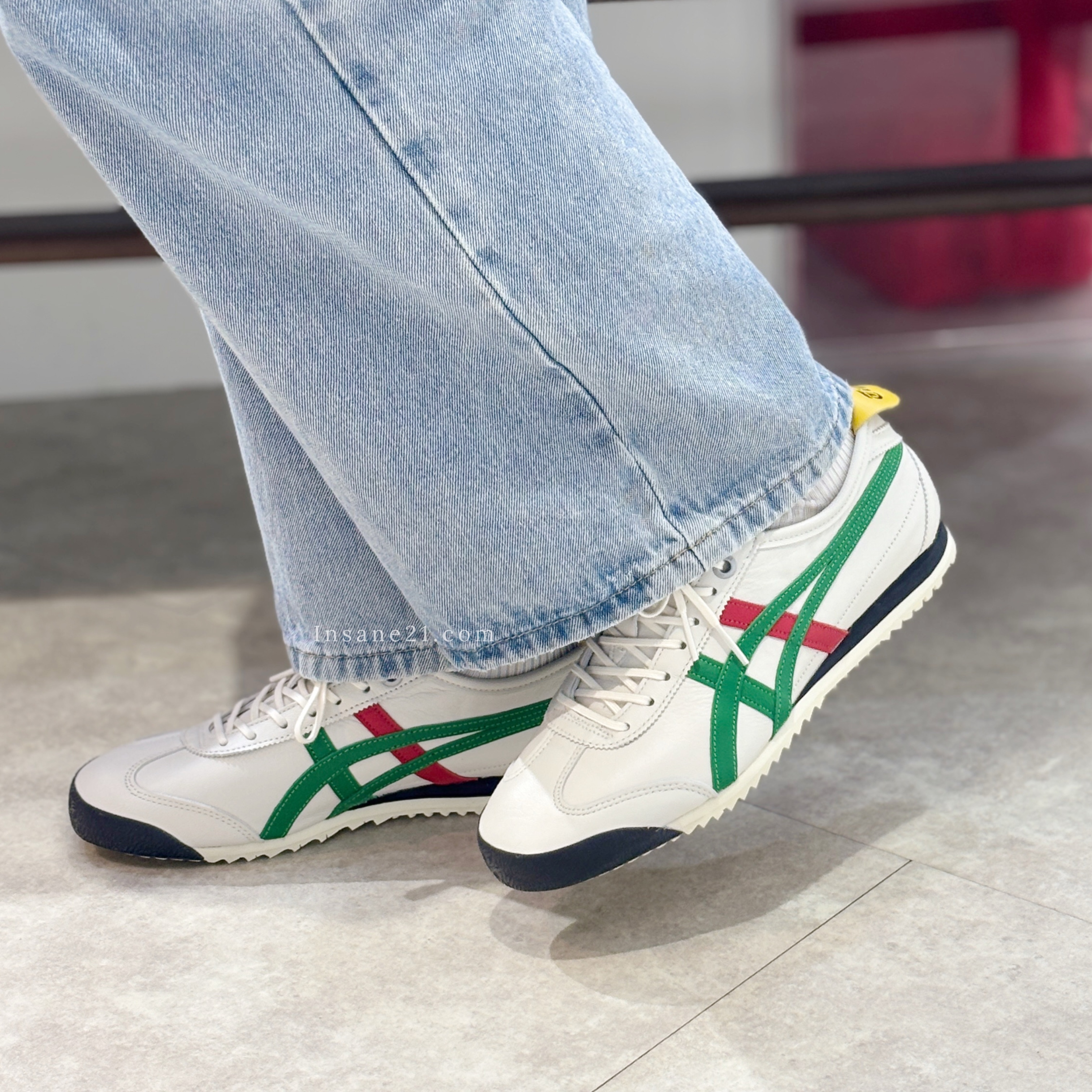 TIGER MEXICO 66 SD 白綠紅 皮革 德訓鞋 女鞋 1183A872-100