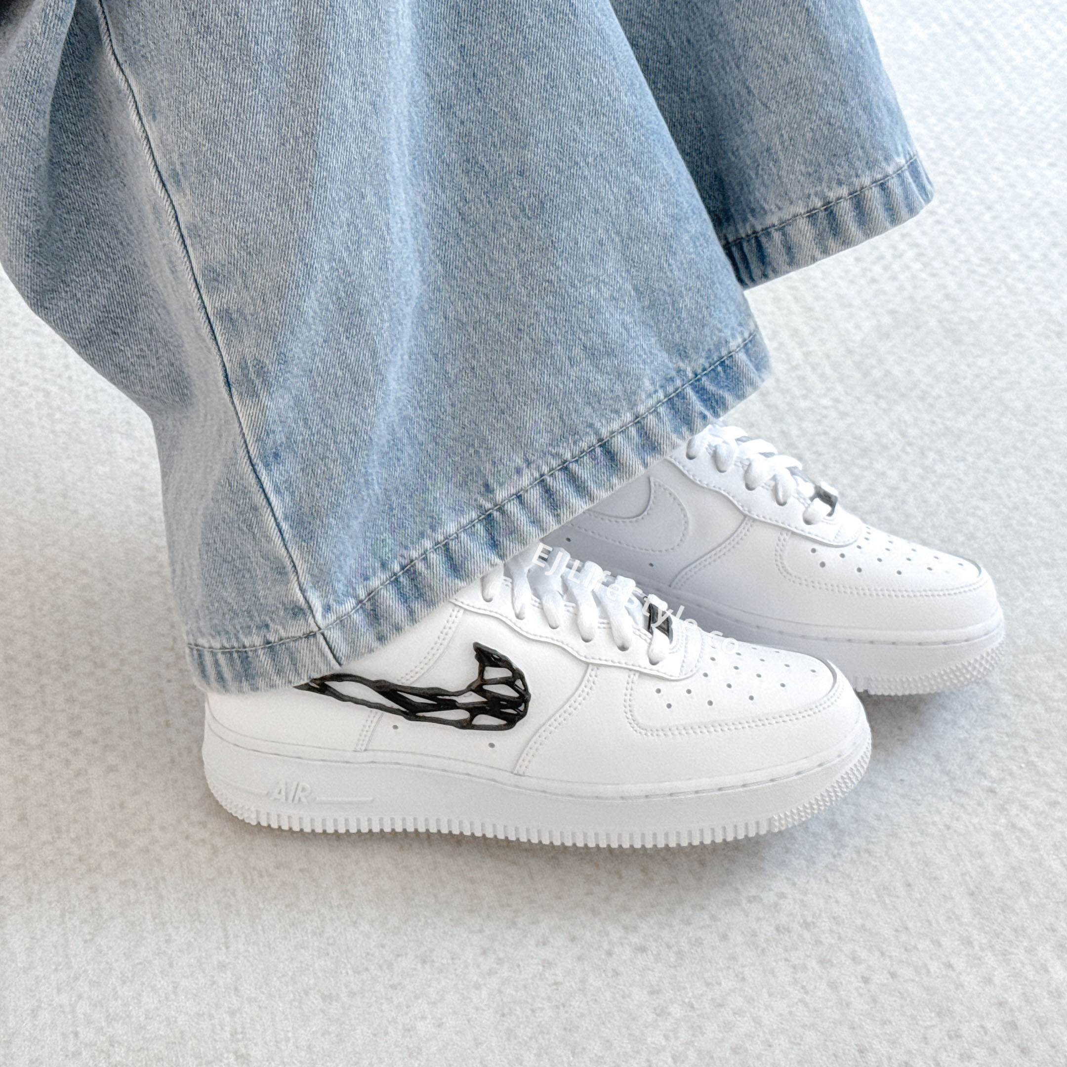 NIKE AIR FORCE 1 AF1 液態金屬 液態黑 溶解金屬 Y2K 黑色 白色 女鞋 IF1686-101 / 預購