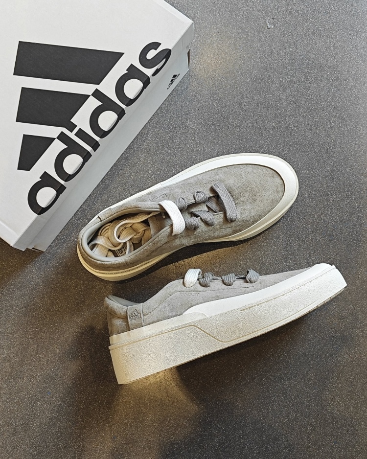 Adidas LABCOURT 小FOG 灰棕綠 板鞋 男女 麂皮  JS0556