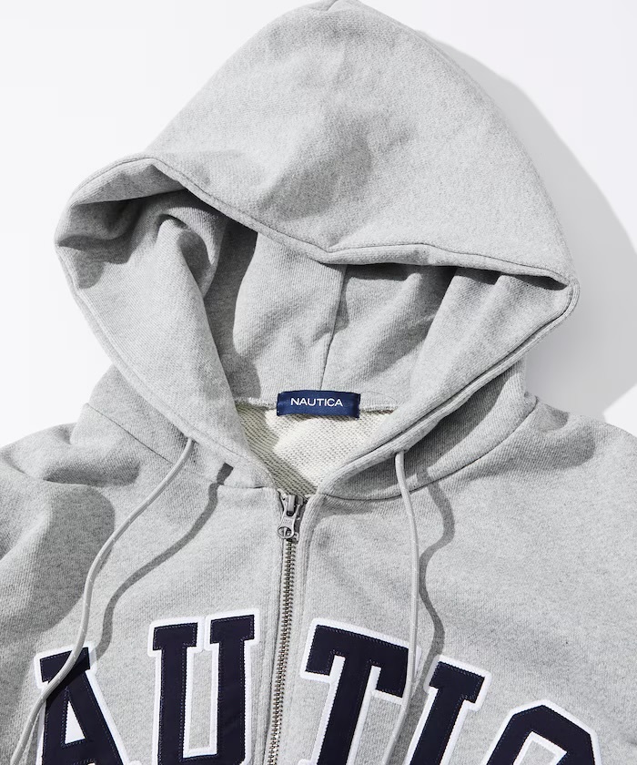 日版 Nautica Arch Logo Sweat Zip Hoodie