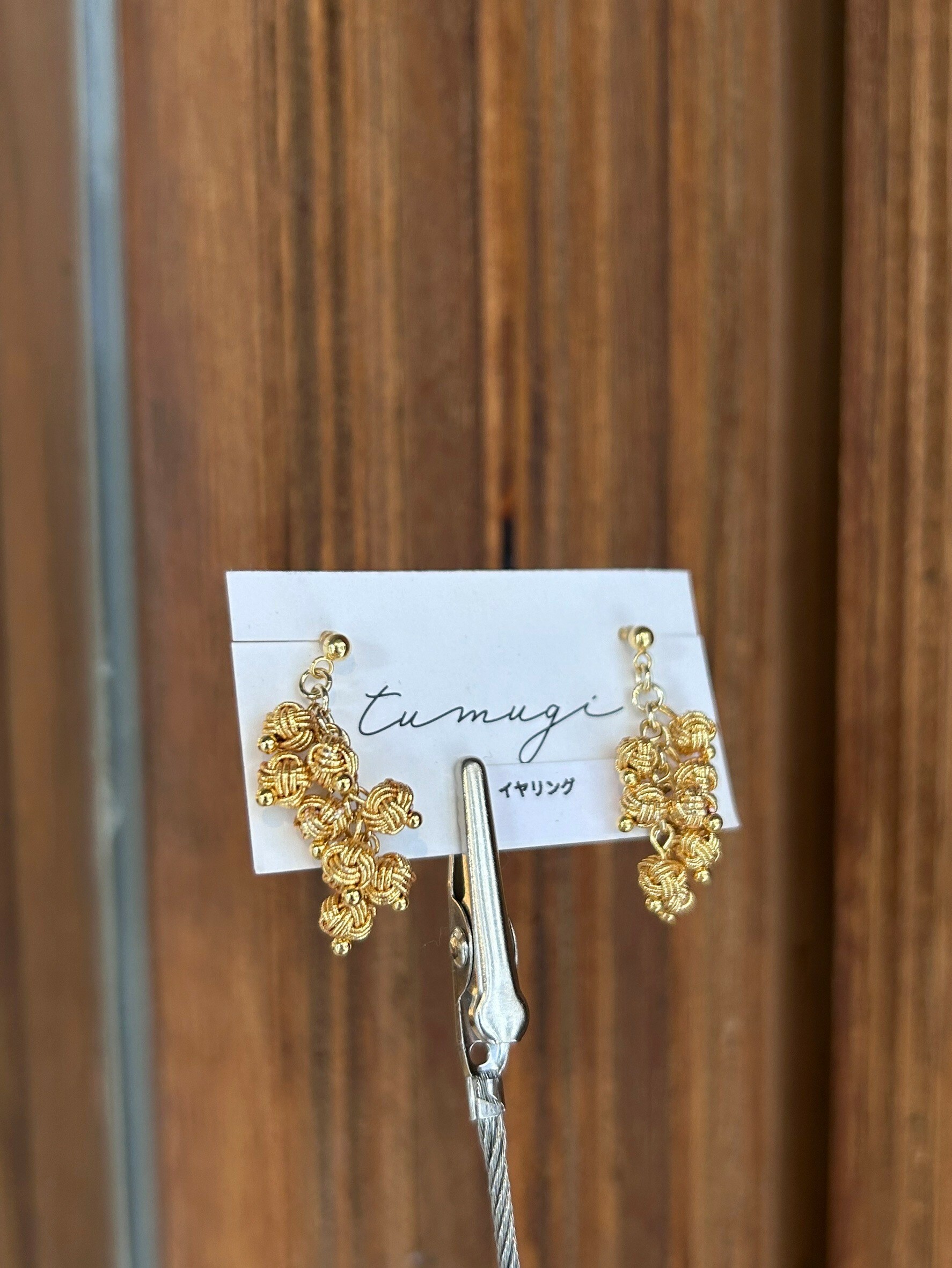 [TUMUGI] 水引繩球串耳環