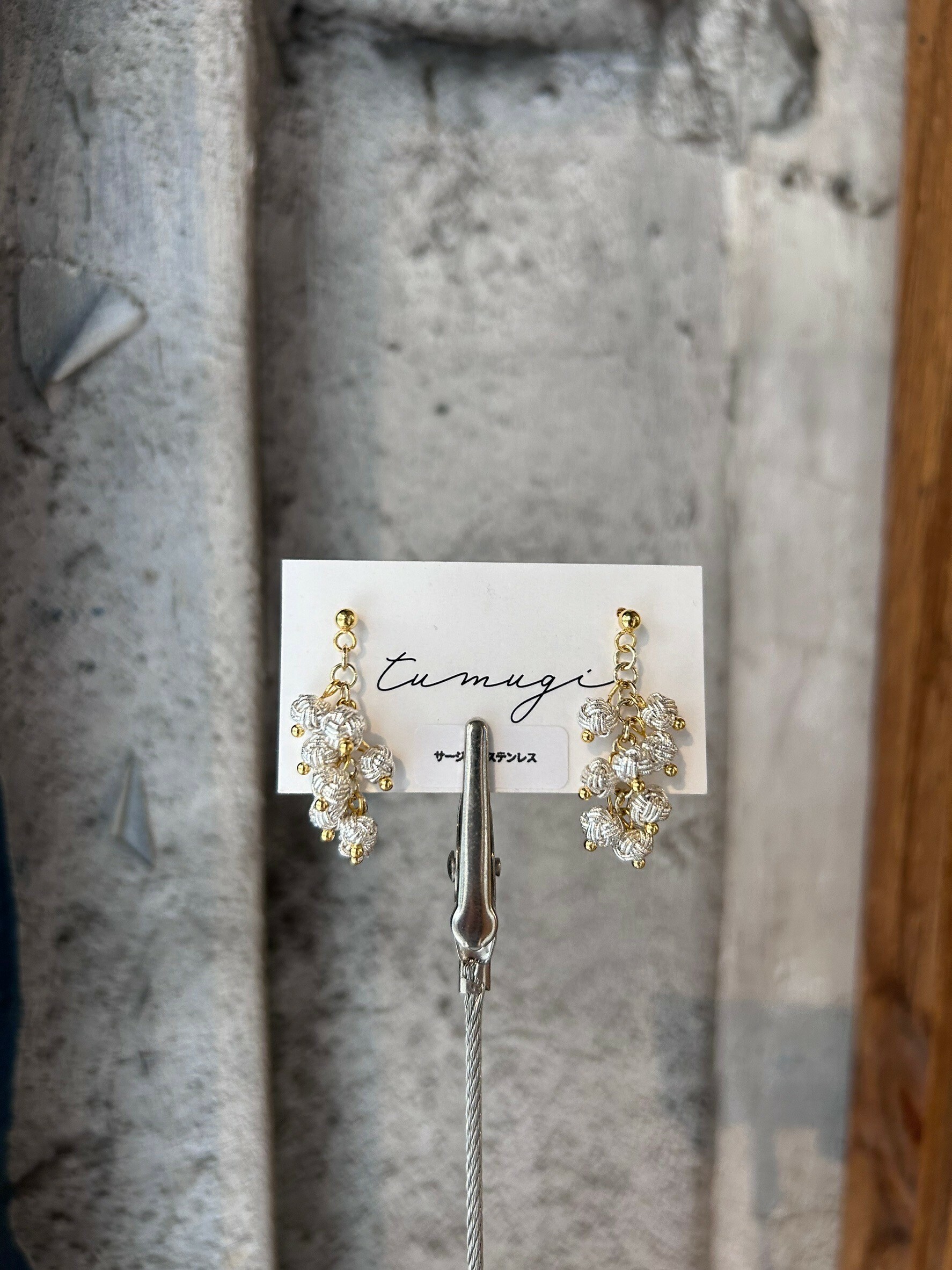 [TUMUGI] 水引繩球串耳環