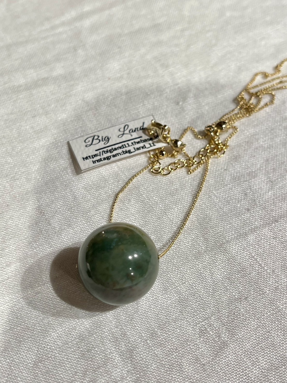 [Big Land] 瑪瑙紫銅項鍊 | NO.343