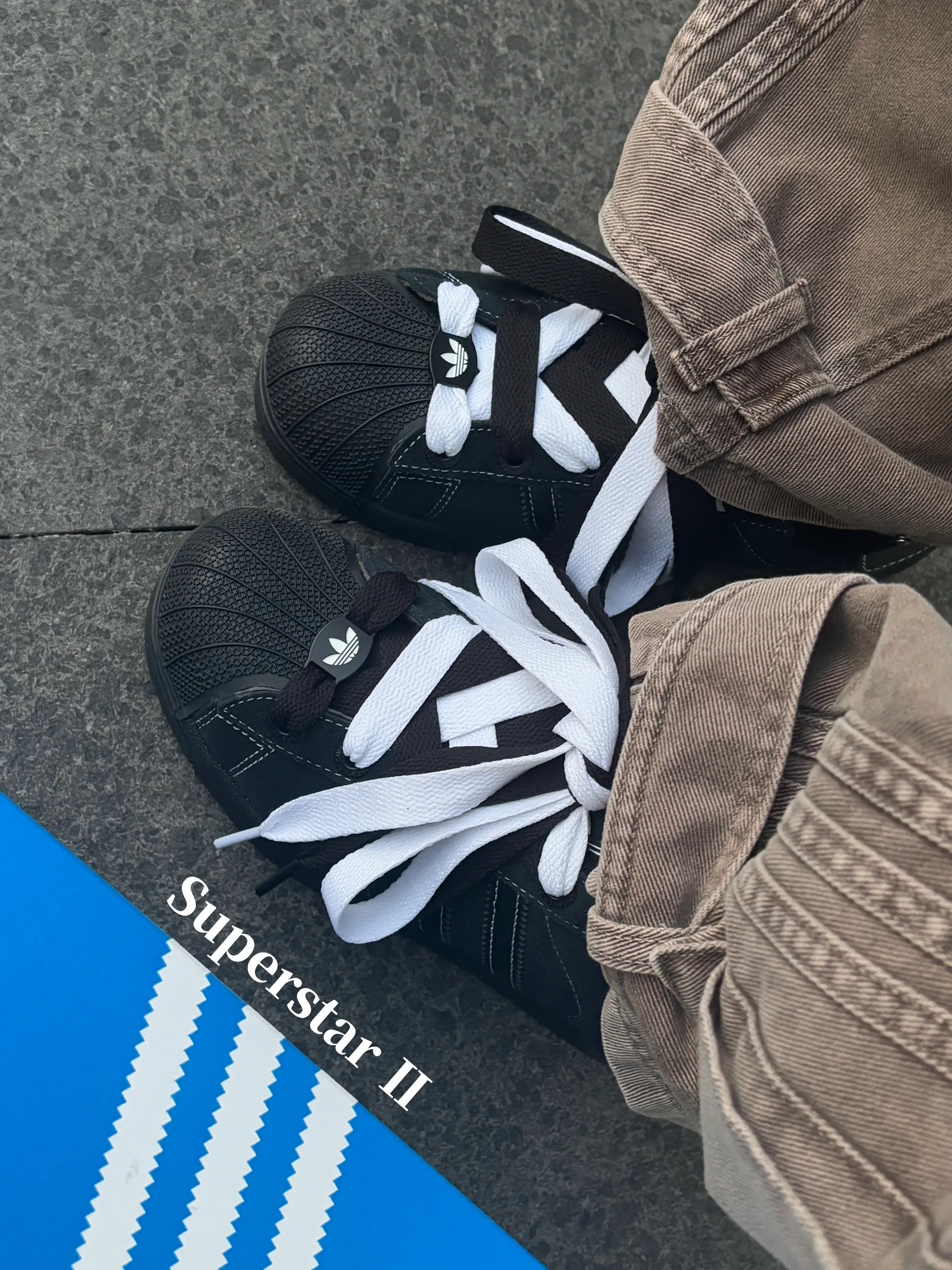 ADIDAS SUPERSTAR 2.0 貝殼頭 愛迪達 三葉草 全黑 黑白 外縫線 黑標 復古 男女鞋 JH5470 / 預購