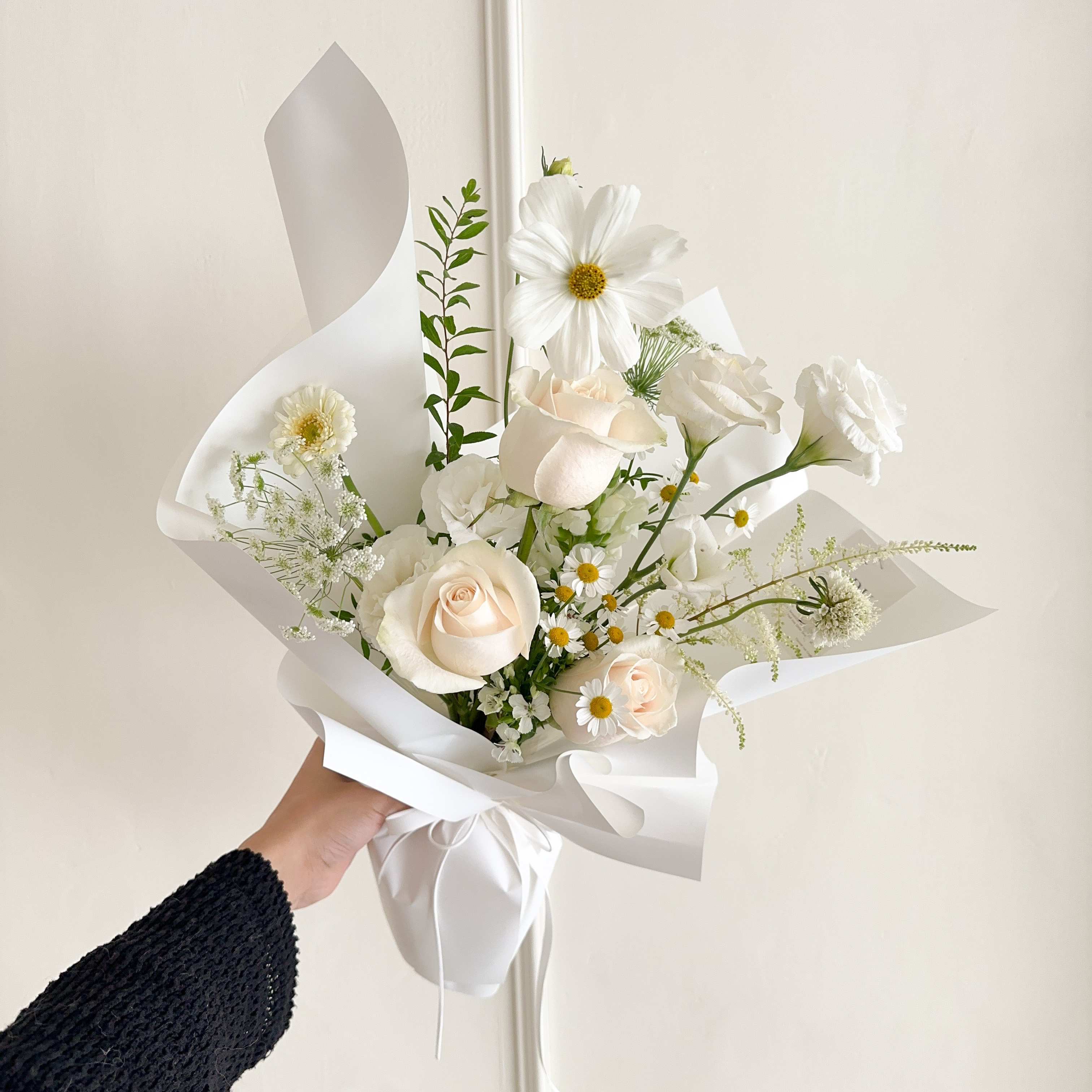 小花園晨霧之詩-進口玫瑰花束（此束有多尺寸可選）