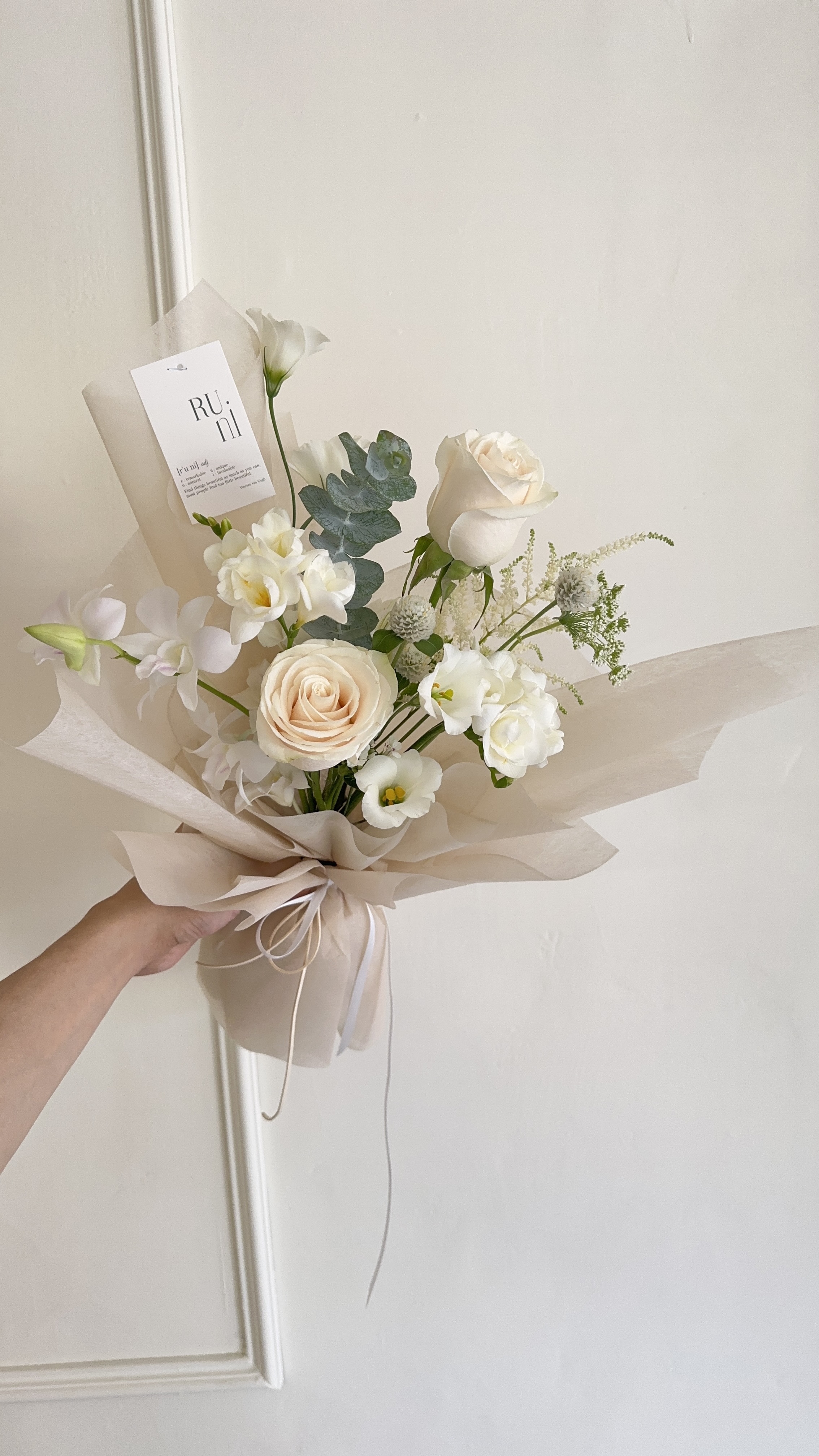 甜美微夢-進口玫瑰鬱金香花束（此束有多尺寸可選）