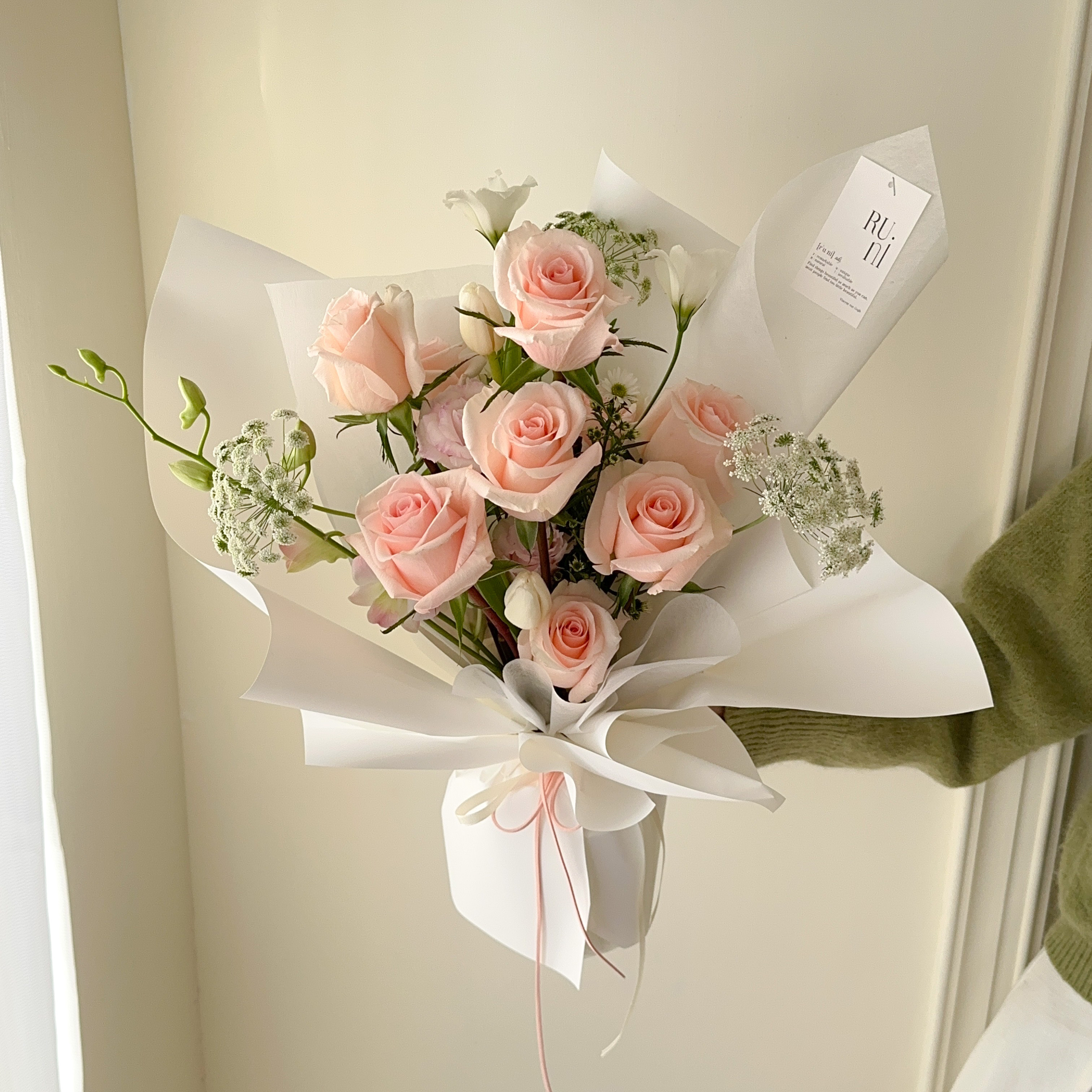 粉漾時光-進口粉玫瑰綜合花束（此束有多尺寸可選）