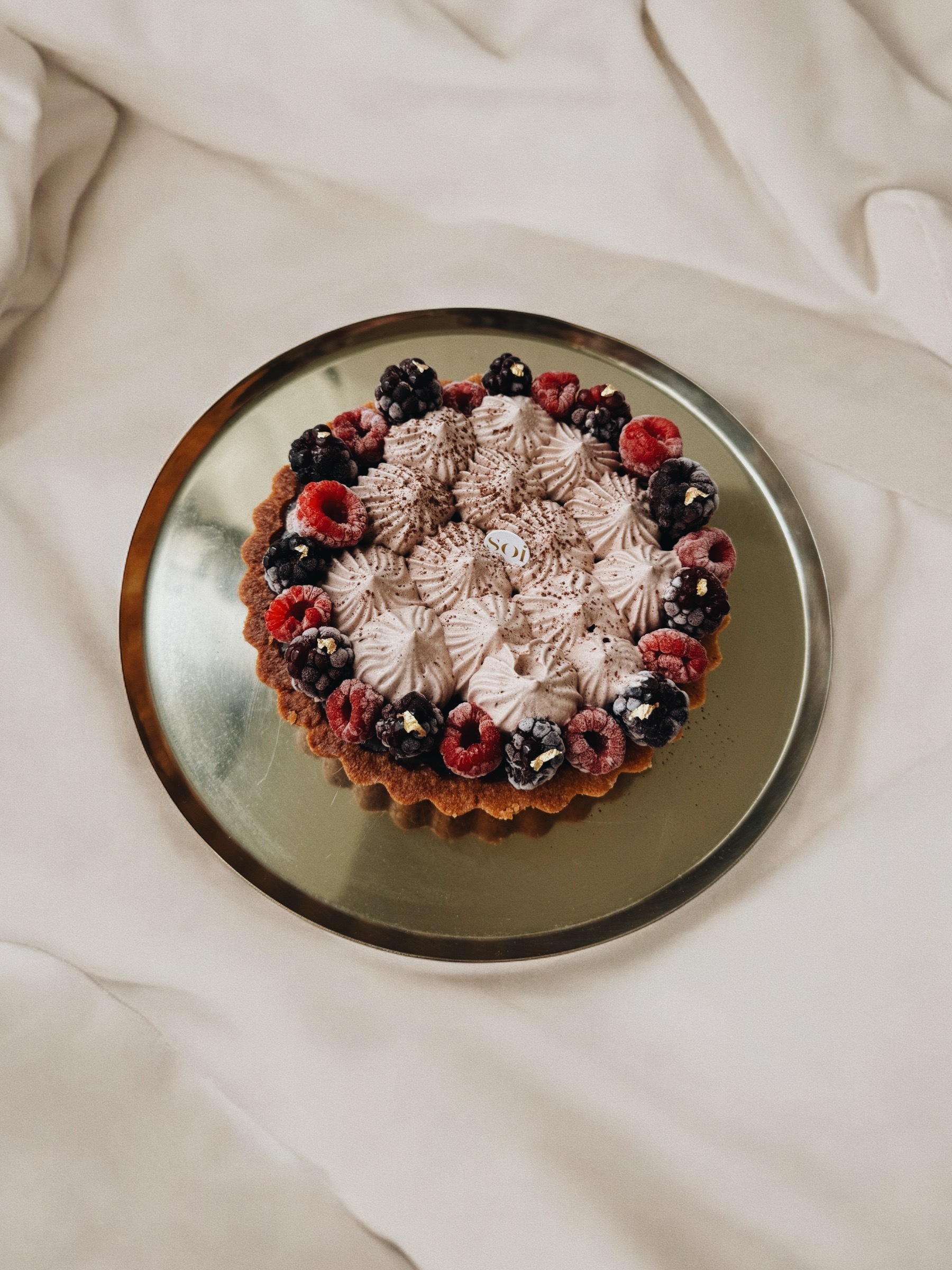 覆盆子生巧克力塔6吋