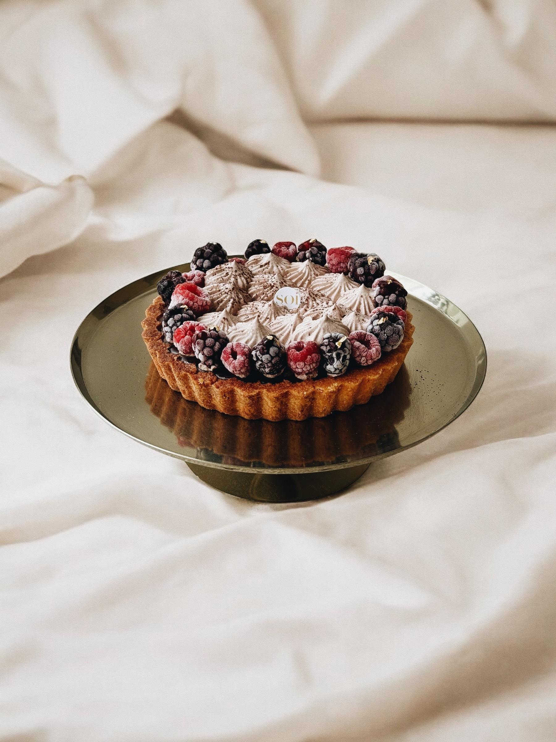 覆盆子生巧克力塔6吋