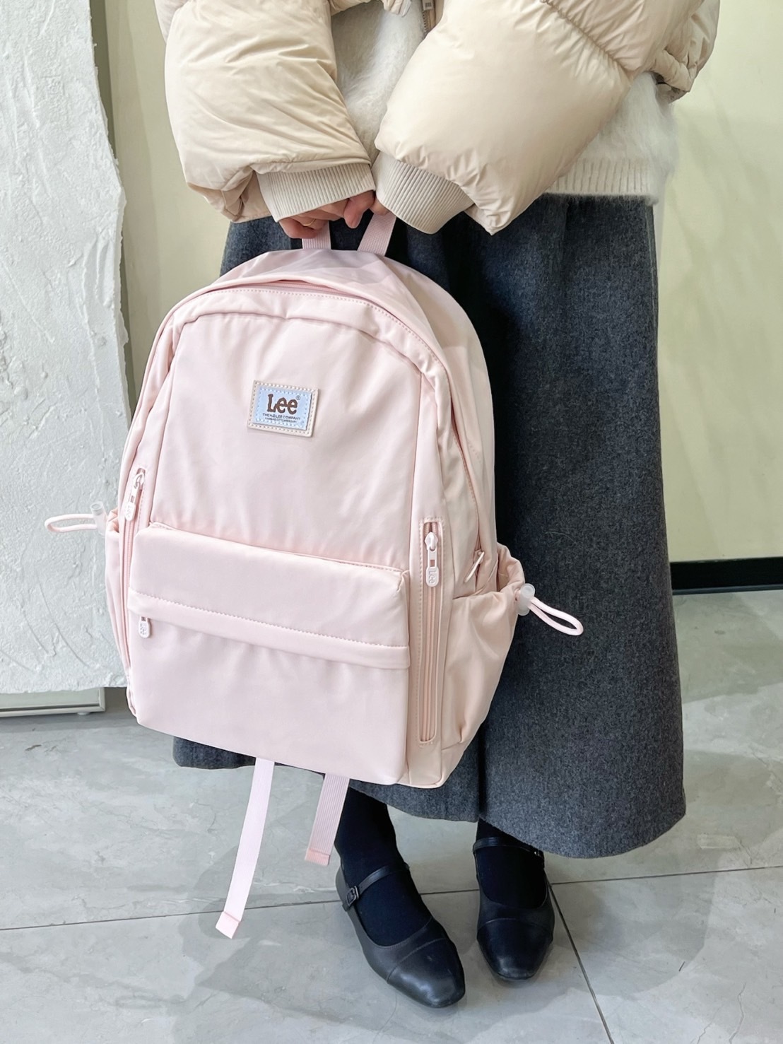 LEE 馬卡龍色系 後背包 三色 上課出遊必備 LE230030M