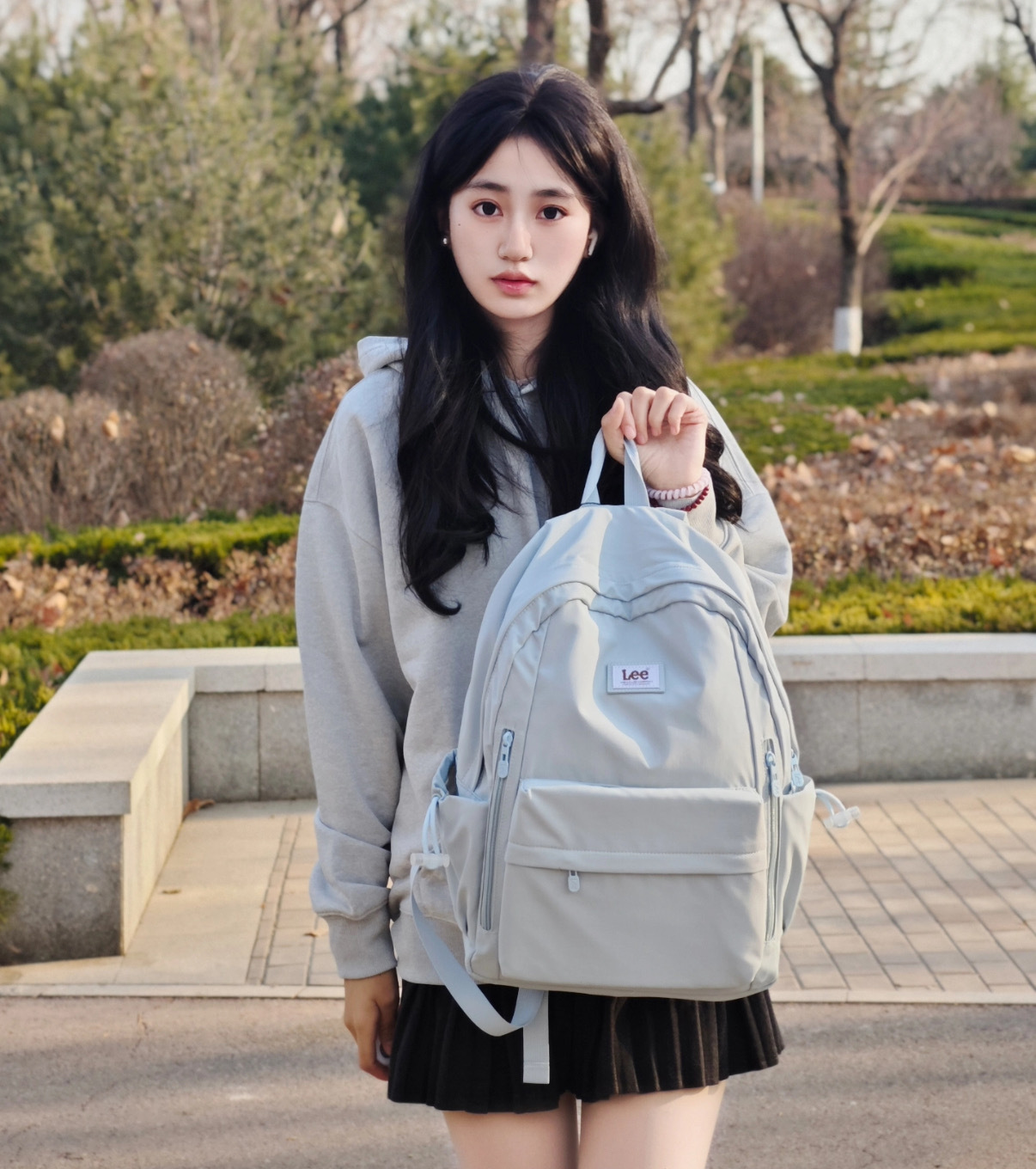 LEE 馬卡龍色系 後背包 三色 上課出遊必備 LE230030M