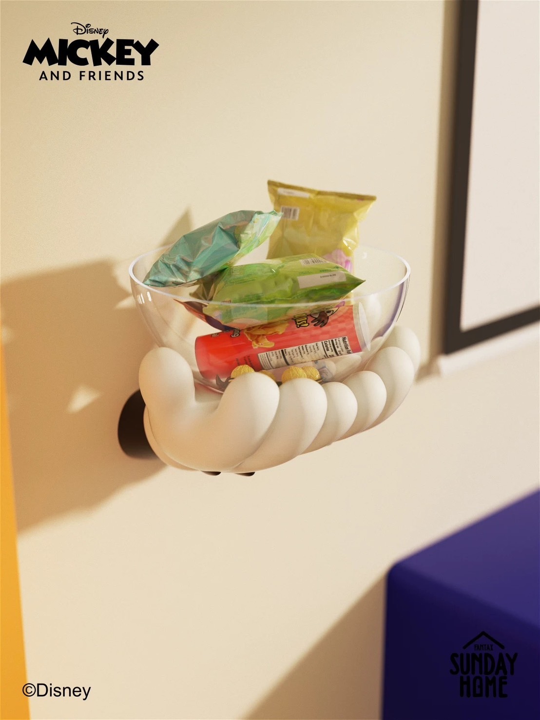 SUNDAY HOME 迪士尼米奇 手窩窩 多功能收納