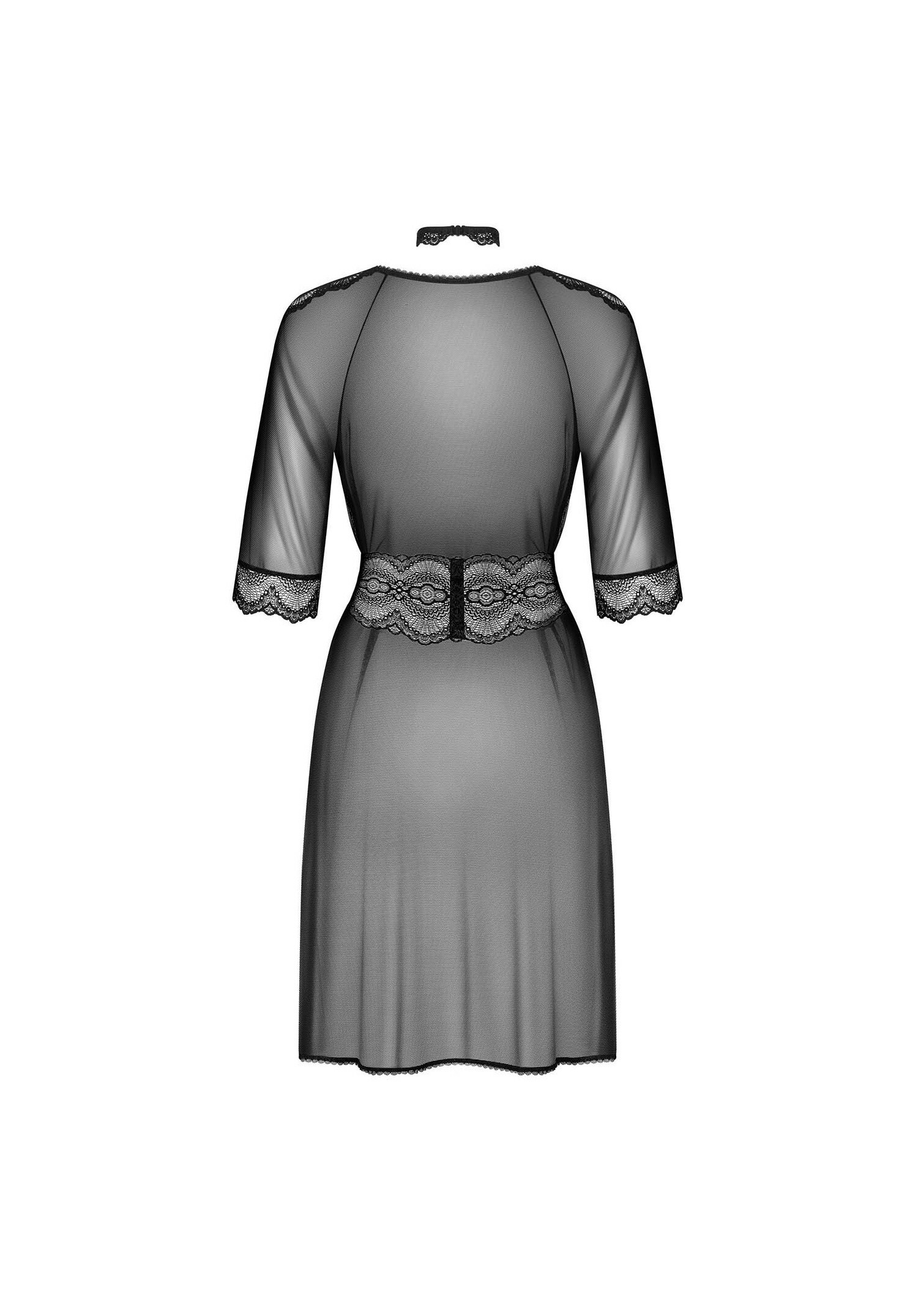 Obsessive - Lucita peignoir black - S/M