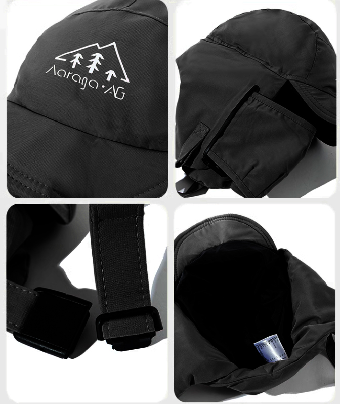 速出|衝鋒系口罩收納防風禦寒護耳飛行帽【HTLC003】