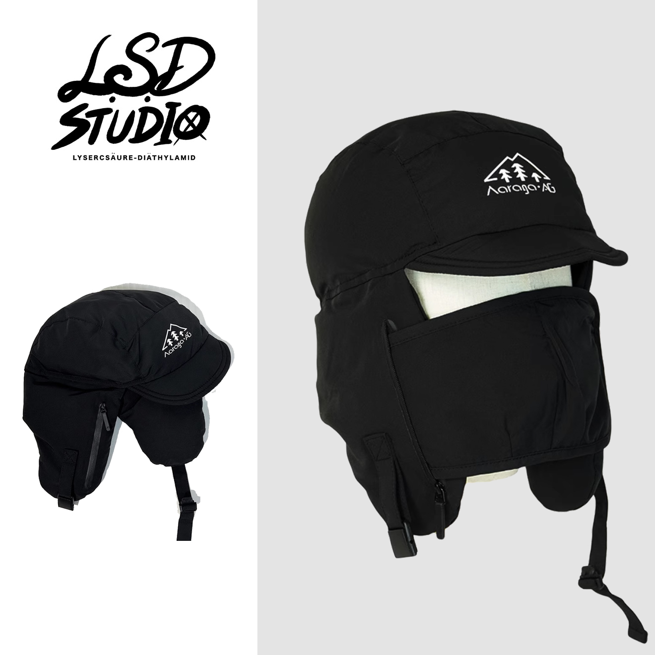 速出|衝鋒系口罩收納防風禦寒護耳飛行帽【HTLC003】