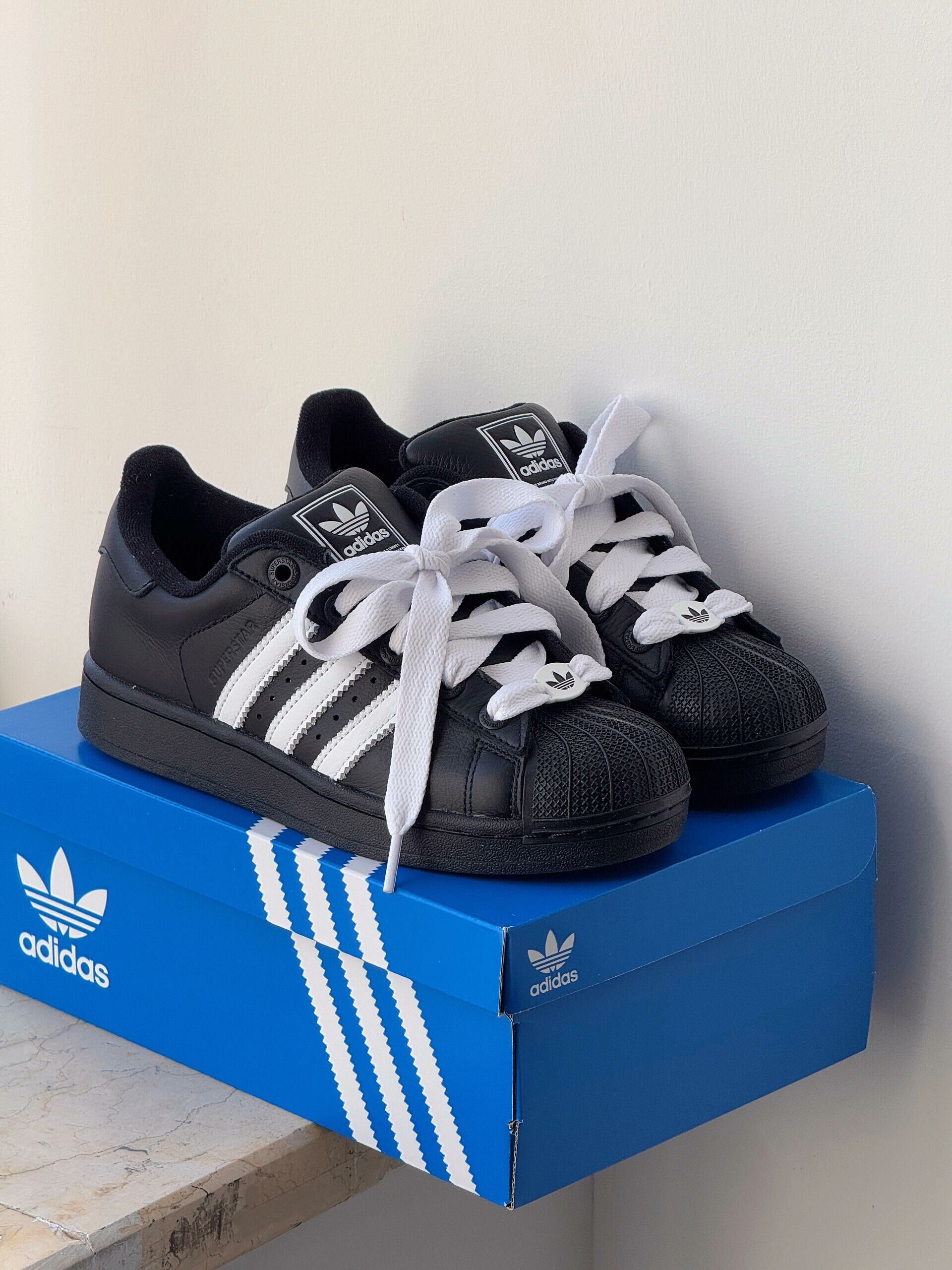 Adidas Superstar 2.0 黑白 貝殼鞋 愛迪達 三葉草 黑色 黑標 復古 男女鞋 JI3538/預購