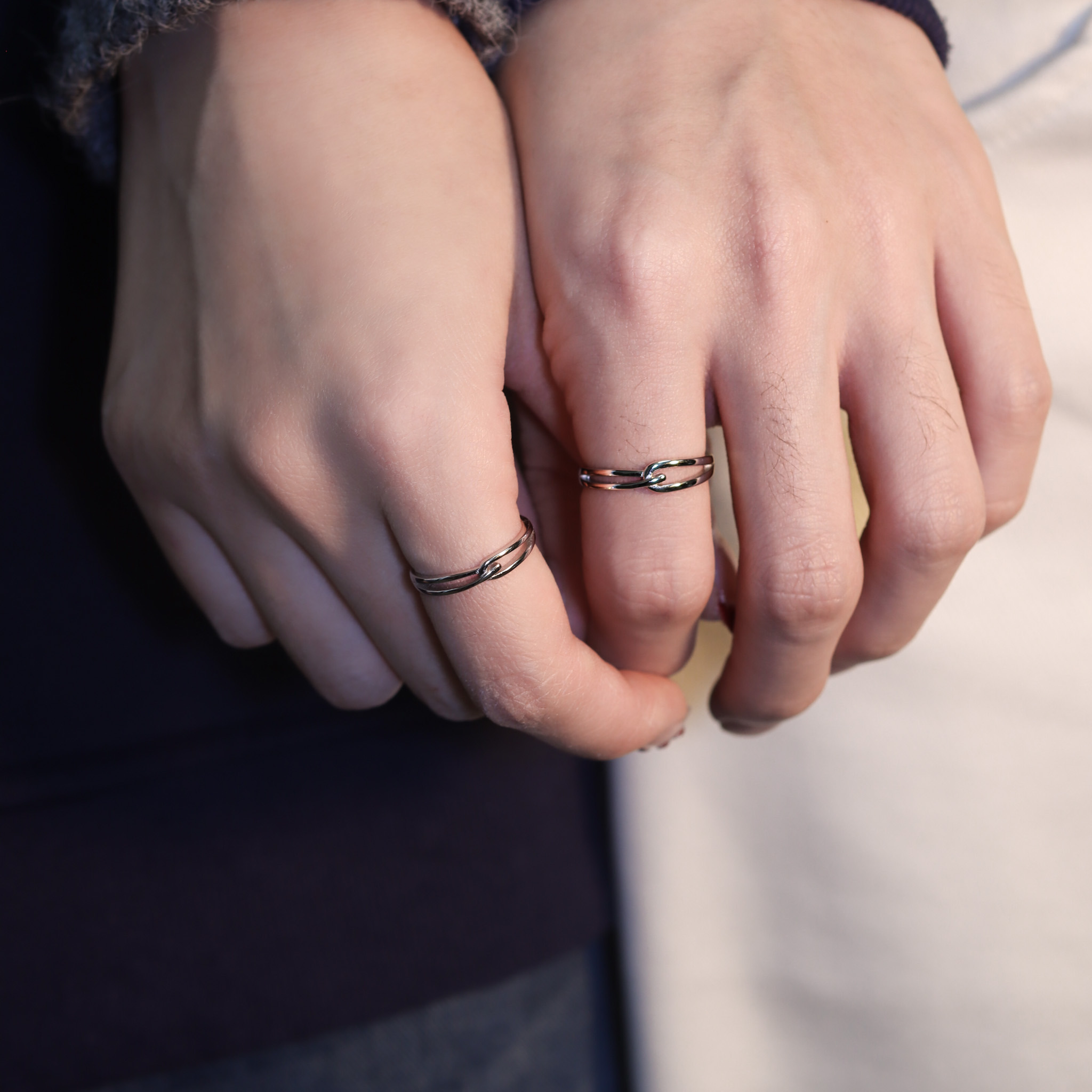 | 925銀・白金 | 不放手情侶戒指 （男款 /女款）  | RI0794 |