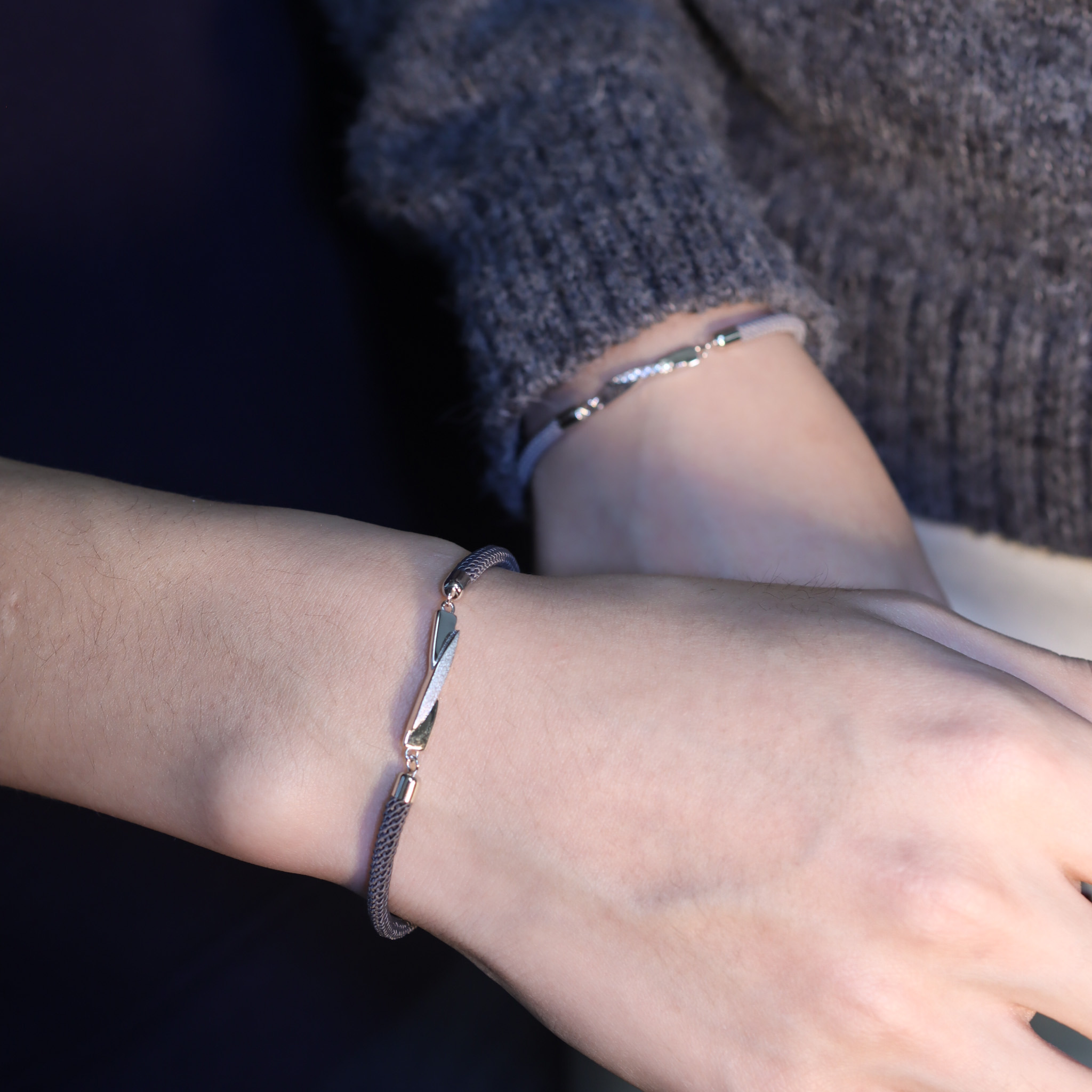 | 925純銀・白金 | 身後是銀河與你情侶手繩 （男款 /女款） | BR1277 |