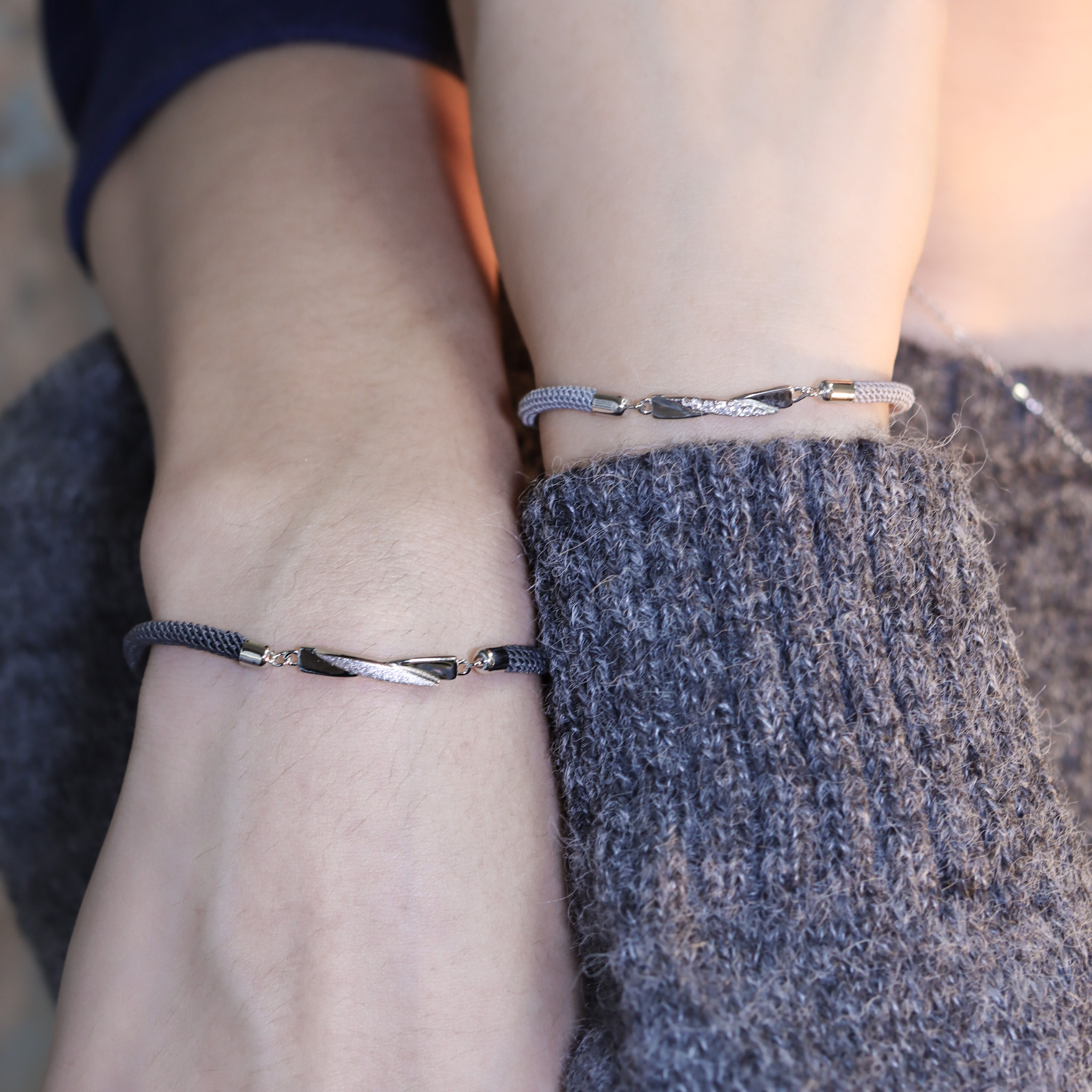 | 925純銀・白金 | 身後是銀河與你情侶手繩 （男款 /女款） | BR1277 |