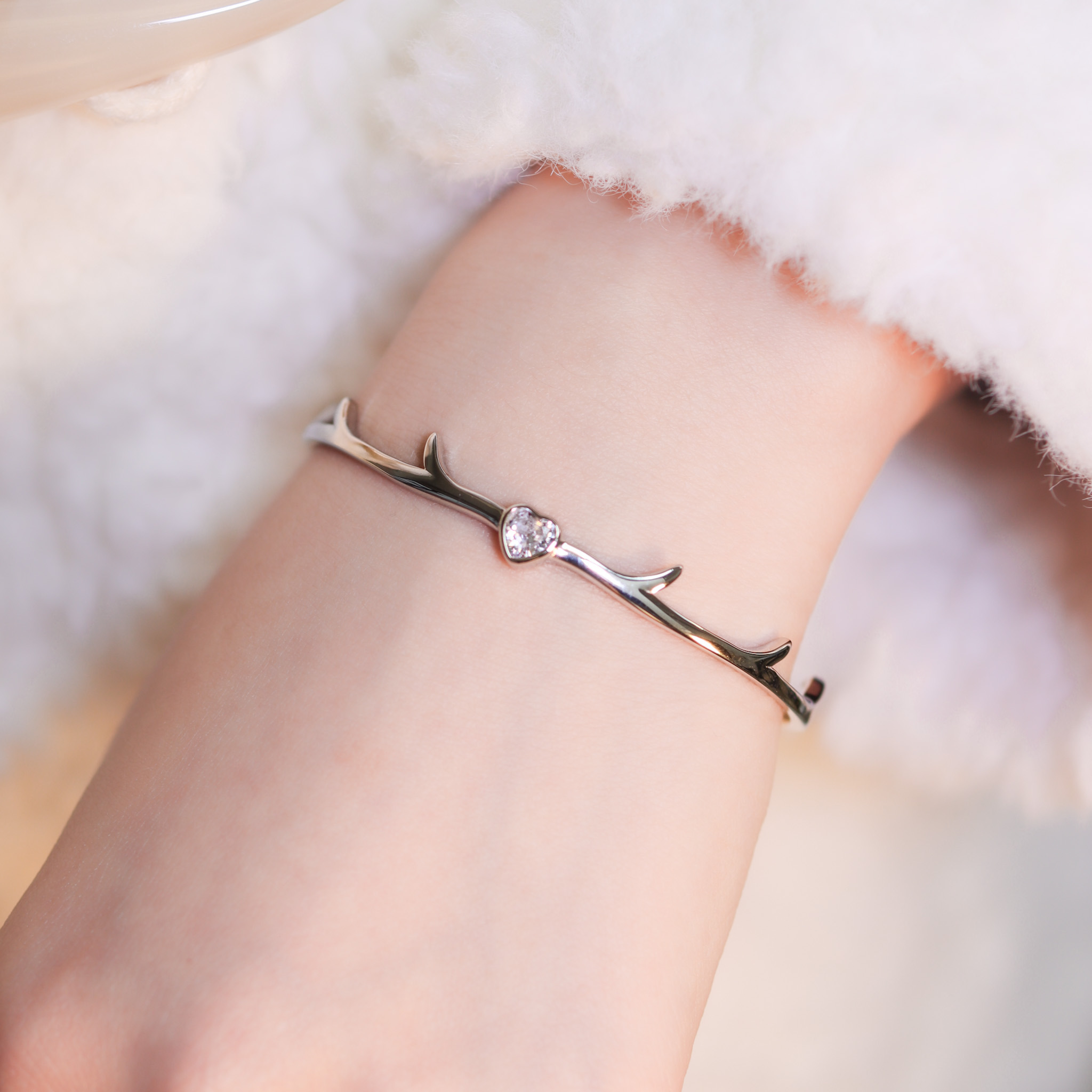 | 925純銀丨小鹿亂撞的心跳手鐲  | BR1263 |