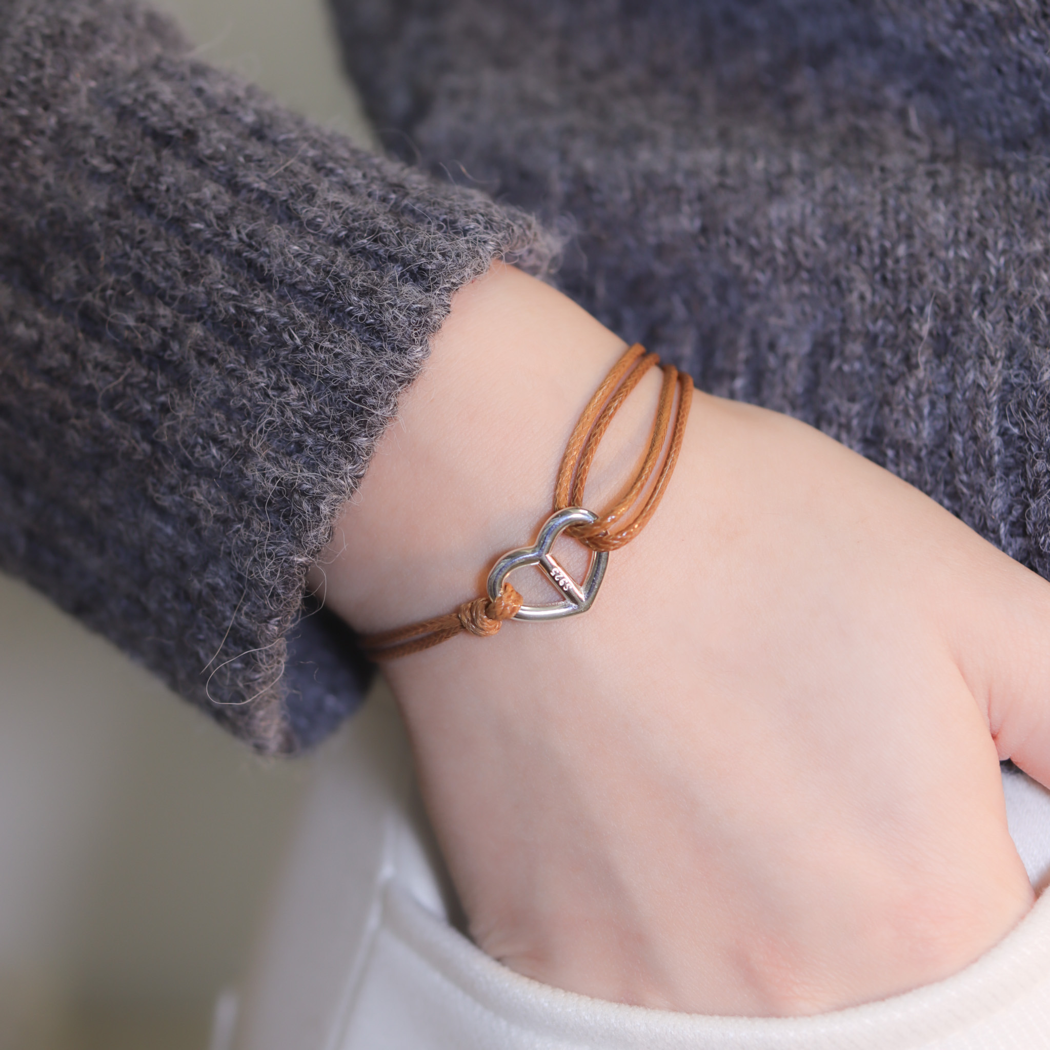 | 925銀丨彼此的另一半手繩（黑色 /啡色）  | BR1233 |