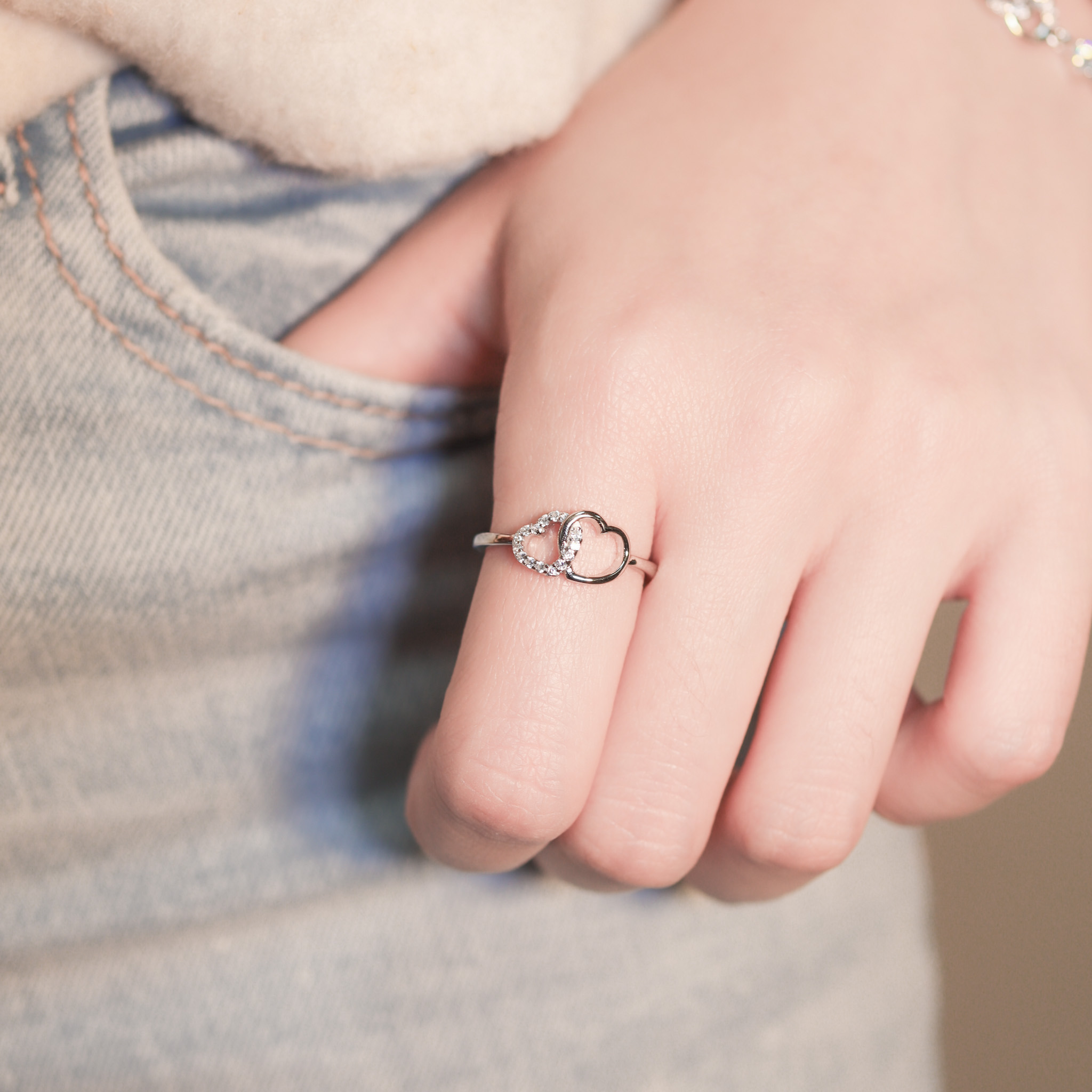 | 925銀 | 愛意不分開戒指 | RI0799 |