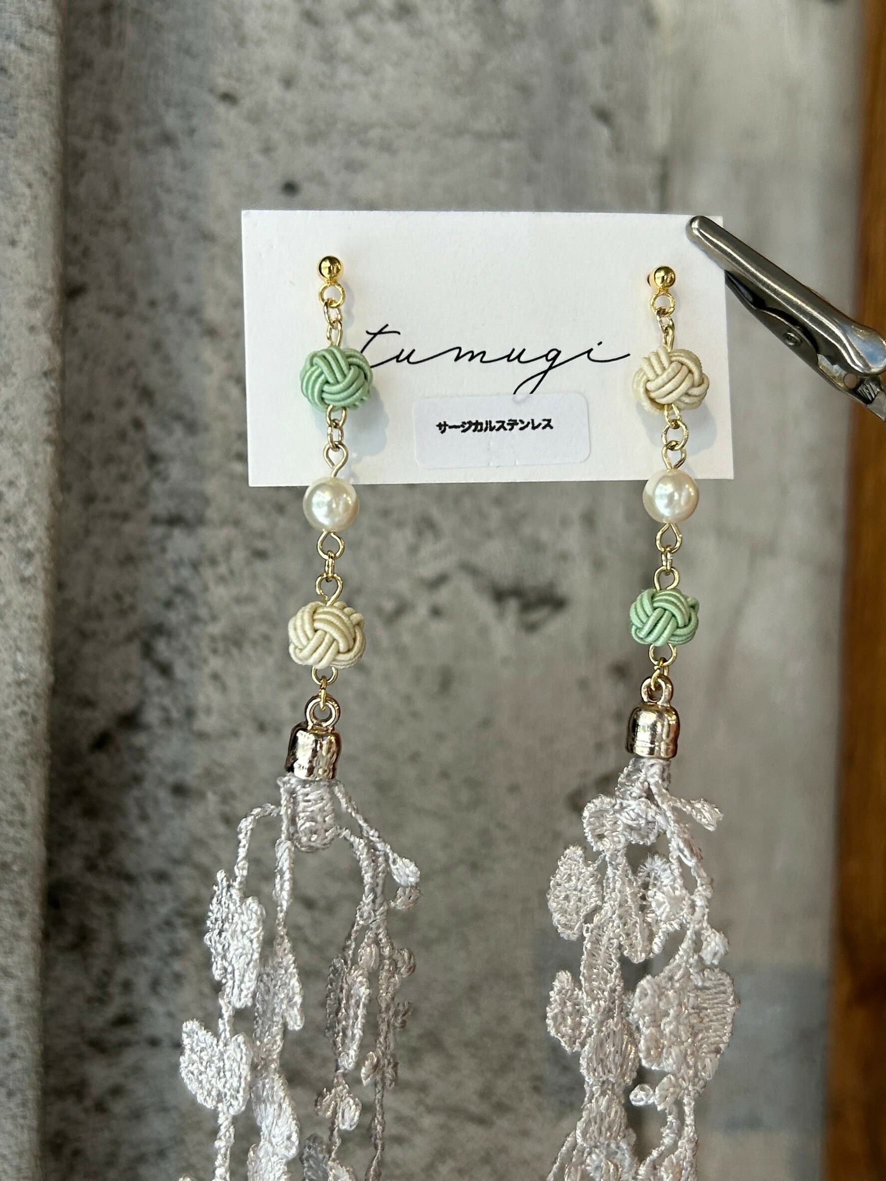 [TUMUGI] 水引耳環 fluer