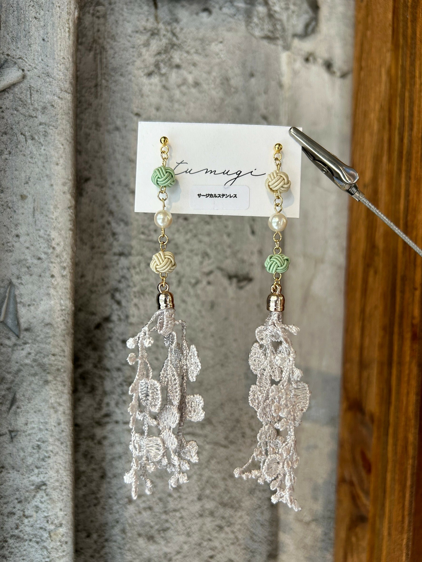 [TUMUGI] 水引耳環 fluer