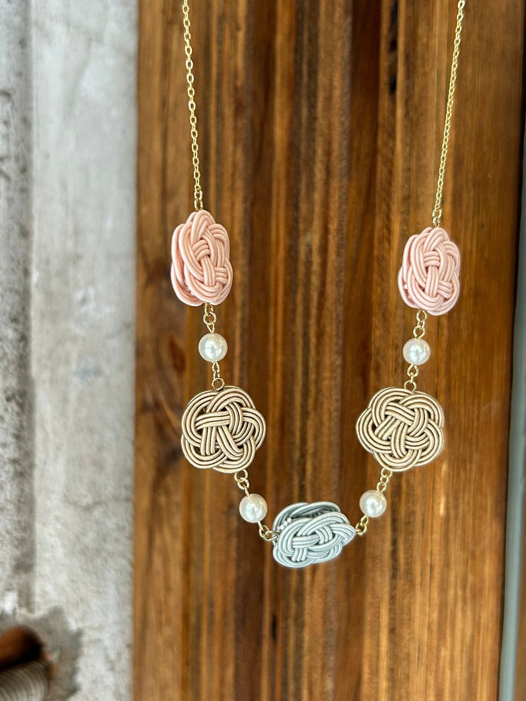 [TUMUGI] 水引梅結項鍊