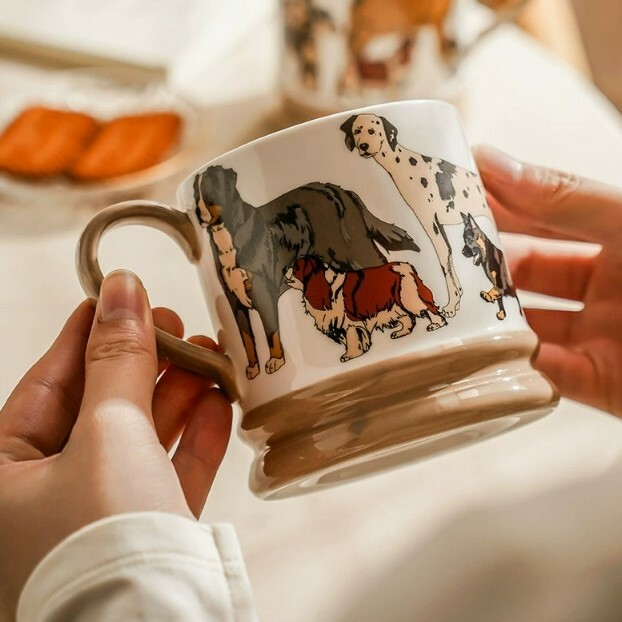 《5603》北歐風狗狗馬克杯400 ml