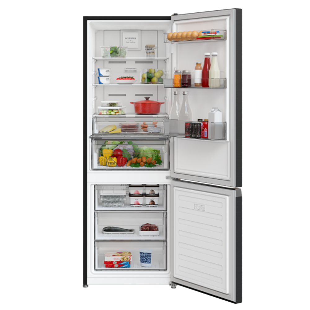 日立  Hitachi   HR-BN6340DDXHK‧變頻雙門下置式冰箱雪櫃‧323公升‧香港行貨,原廠5年全機,10年壓縮機保養‧