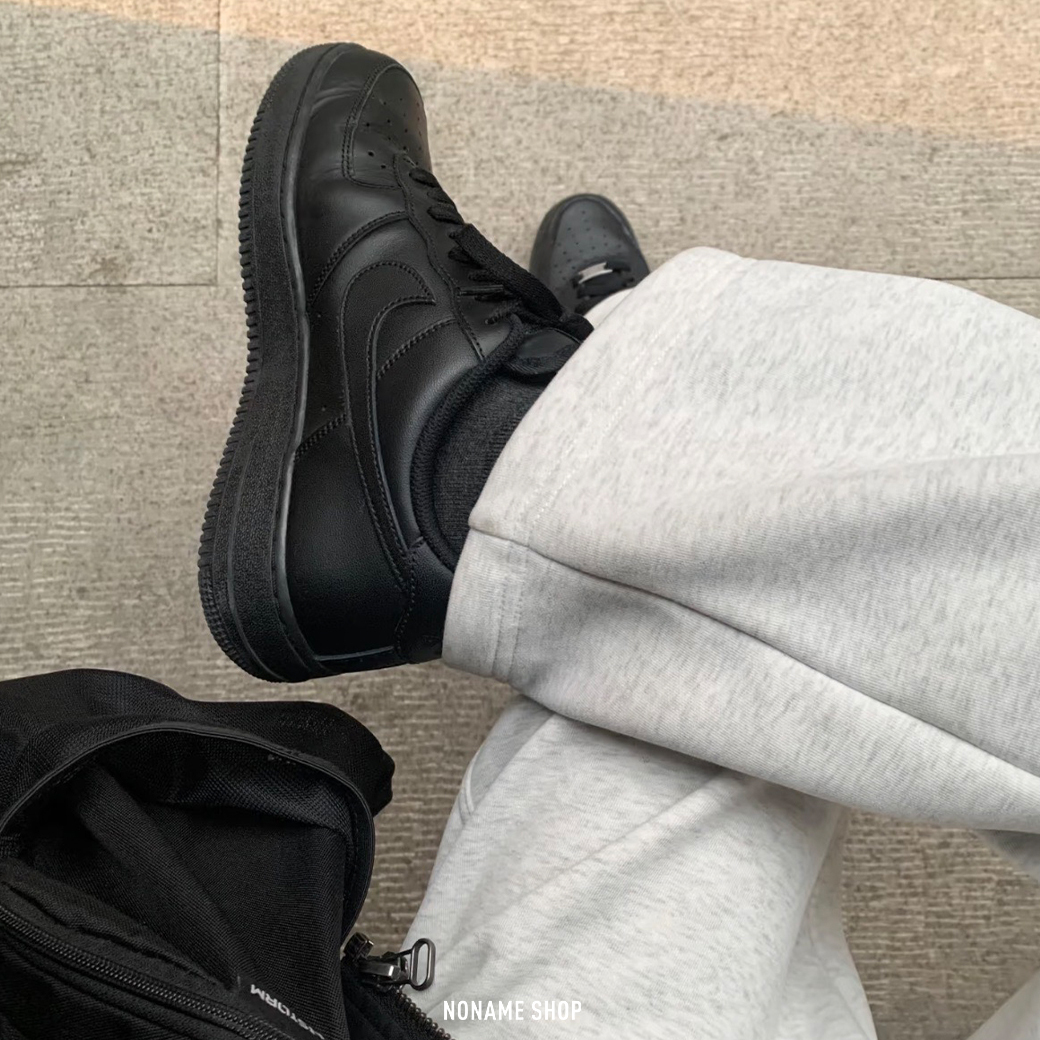 NIKE AIR FORCE 1 LOW AF1 OG 經典 全黑 低筒 (男/女款)